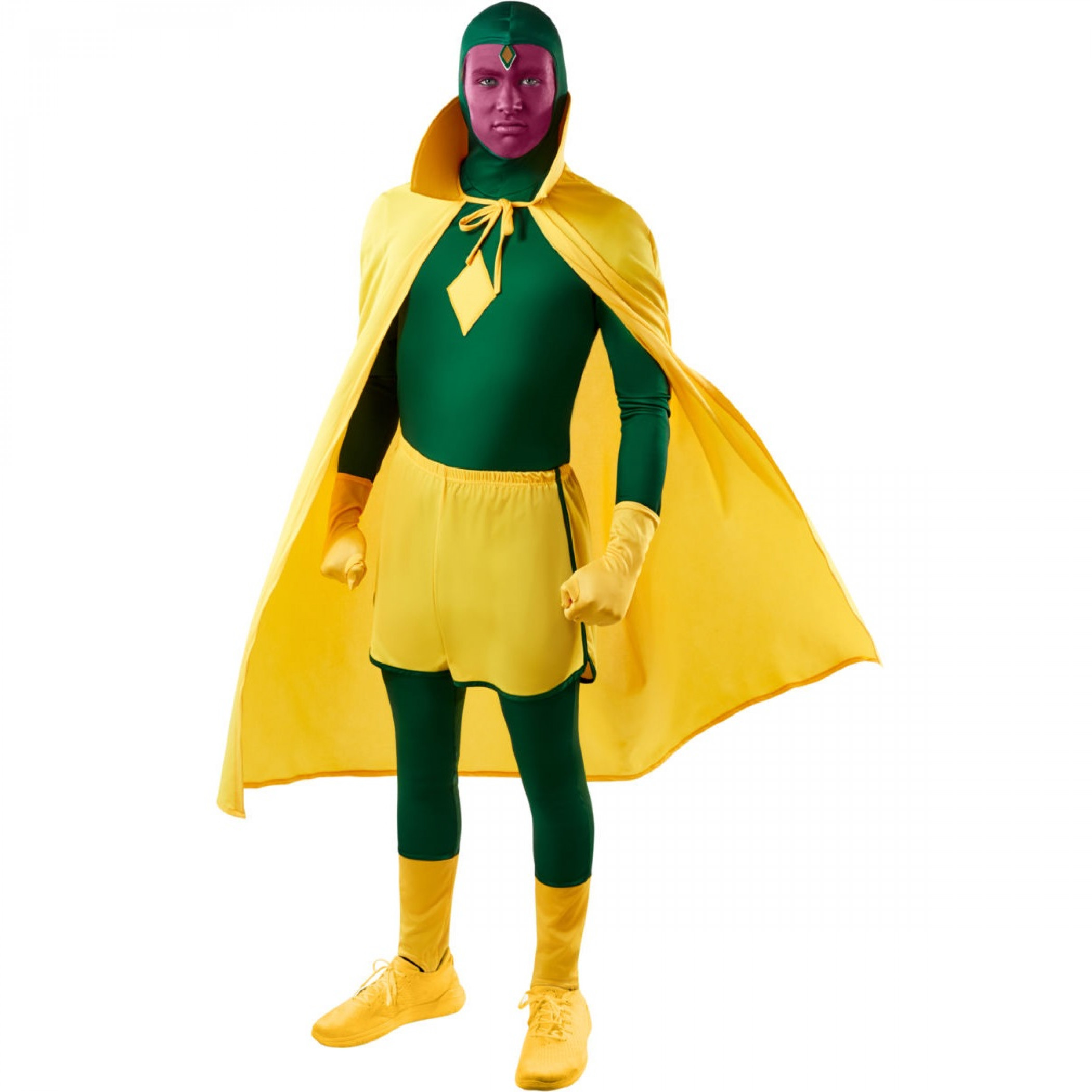 Marvel Studios WandaVision The Vision Classic Men's Costume, Multi-Color
