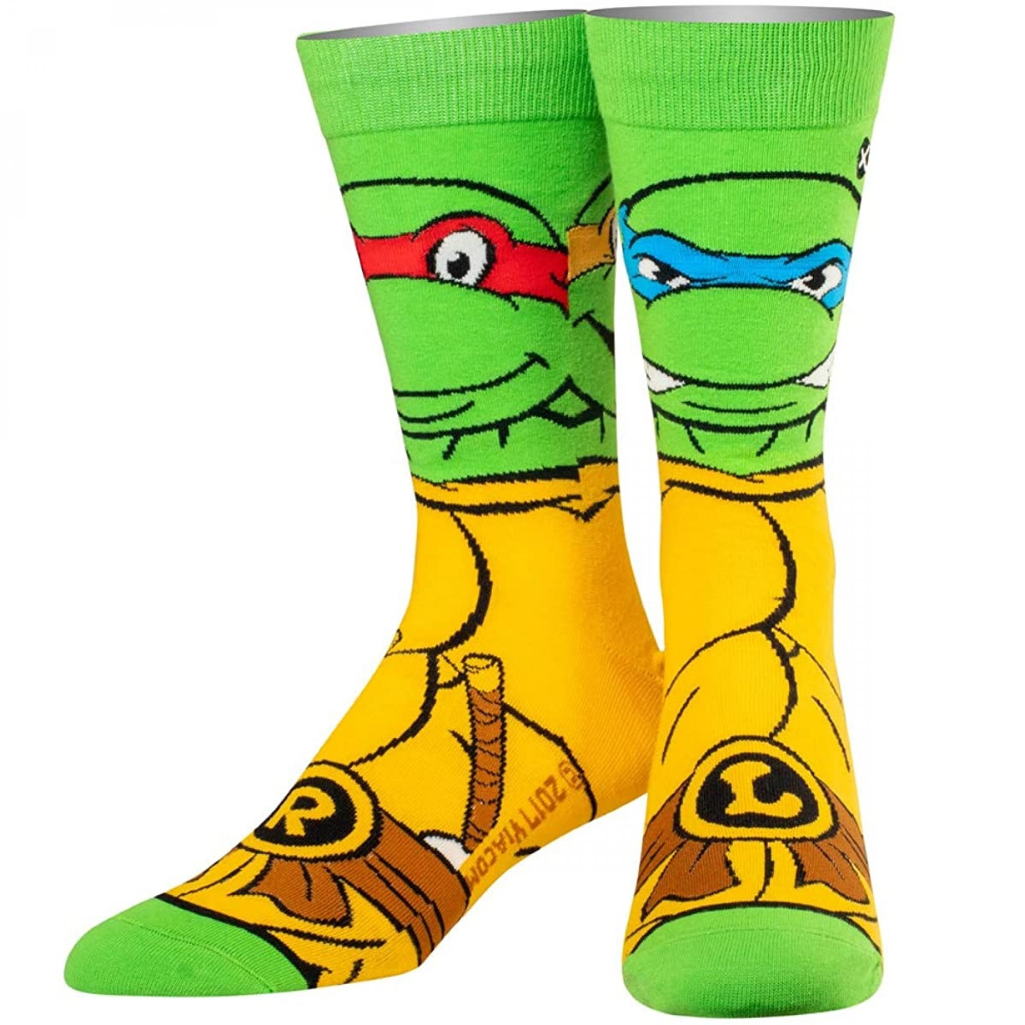 Teenage Mutant Ninja Turtle Retro Turtle Crew Socks, Multi-Color