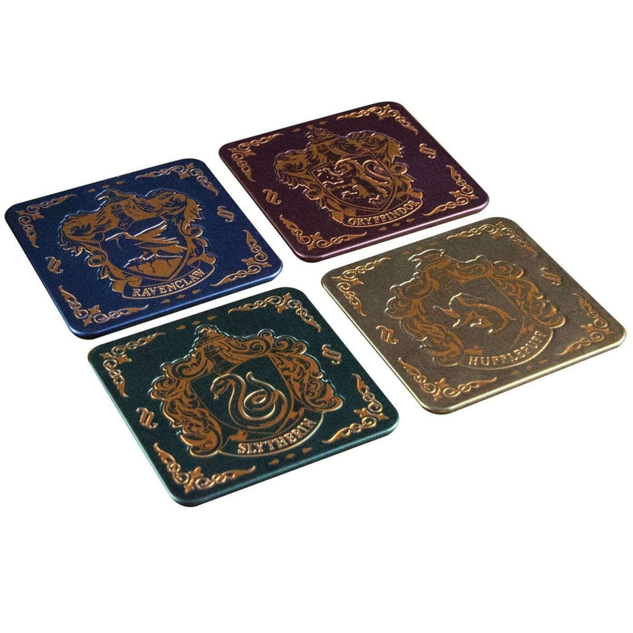 Harry Potter Hogwarts Crest Coasters, Multi-Color