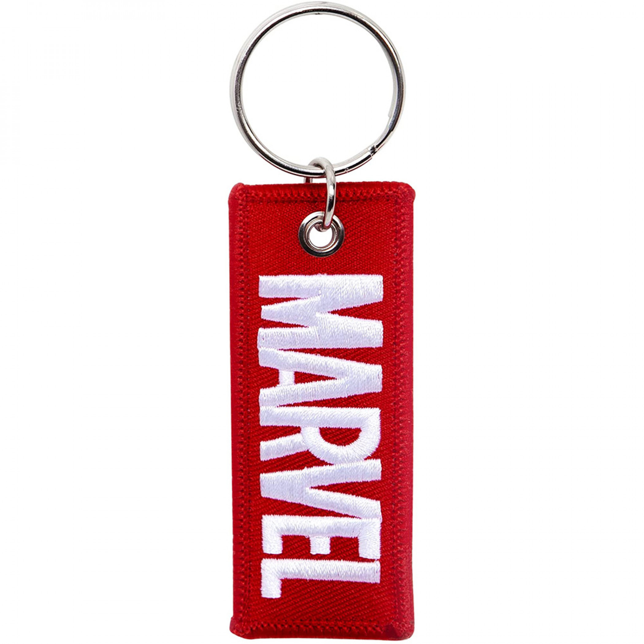 Marvel Comics Classic Logo Embroidered Woven Keychain, Multi-Color