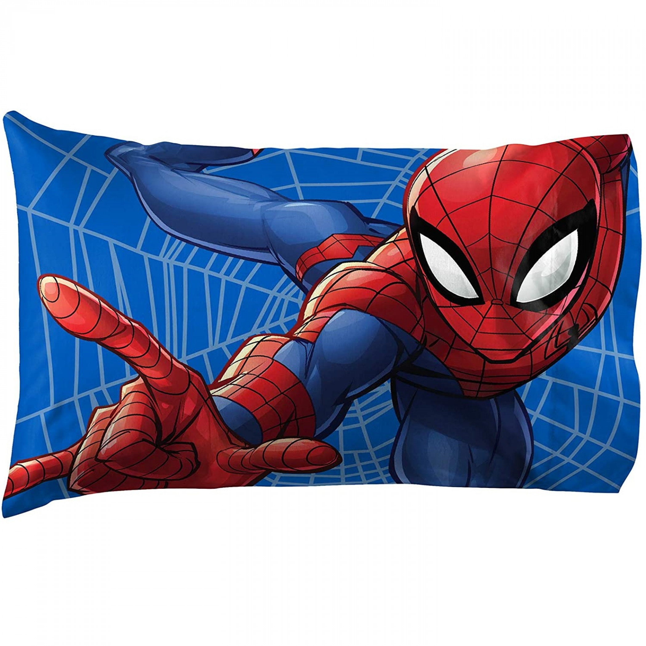 Spider-Man Web Sides Pillow Case, Grey