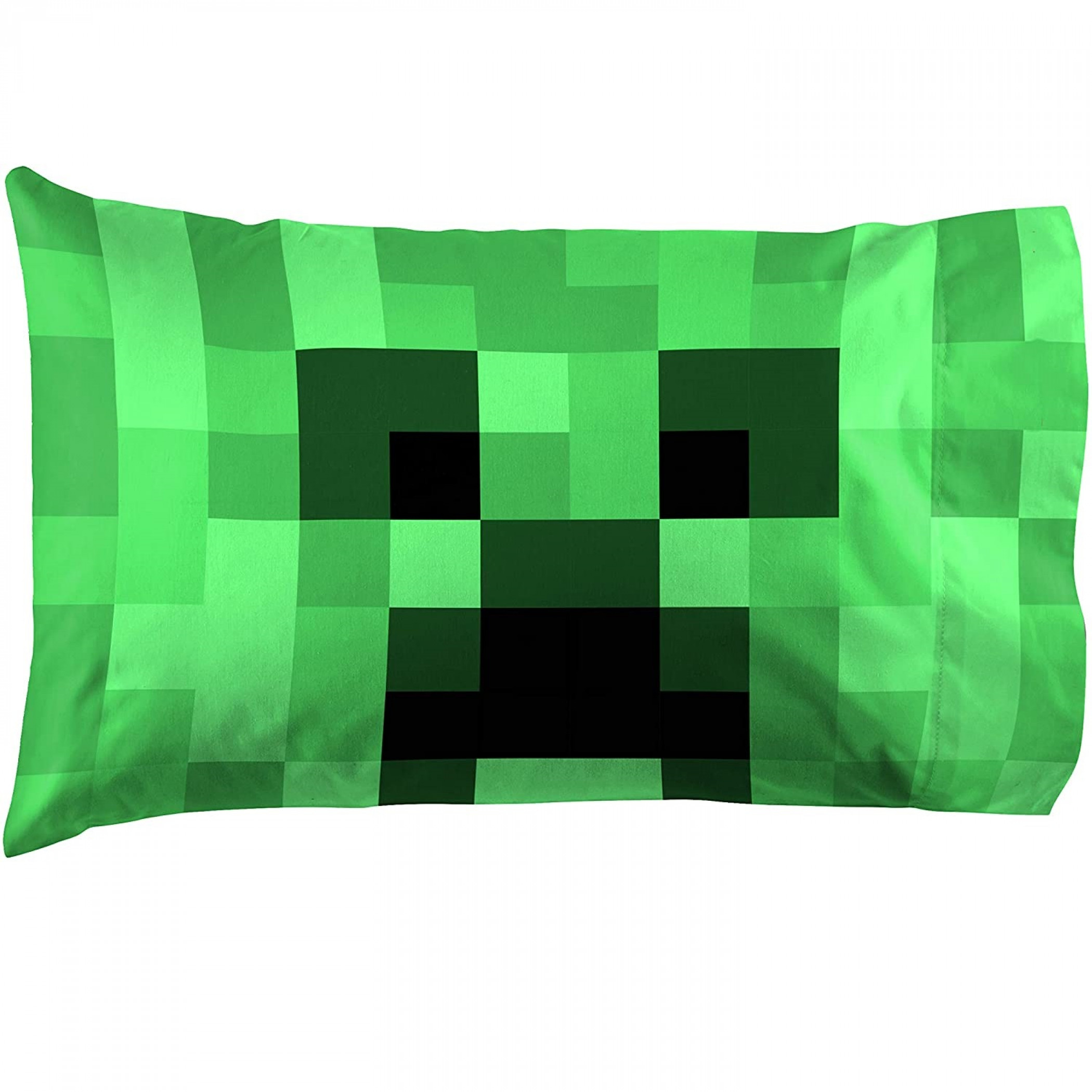 Minecraft Lone Creeper Pillow Case, Multi-Color