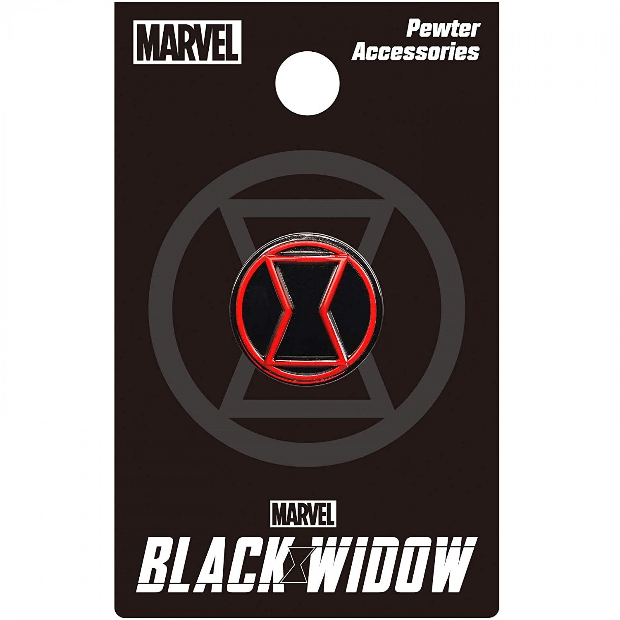 Black Widow Movie Symbol Pewter Lapel Pin, Multi-Color