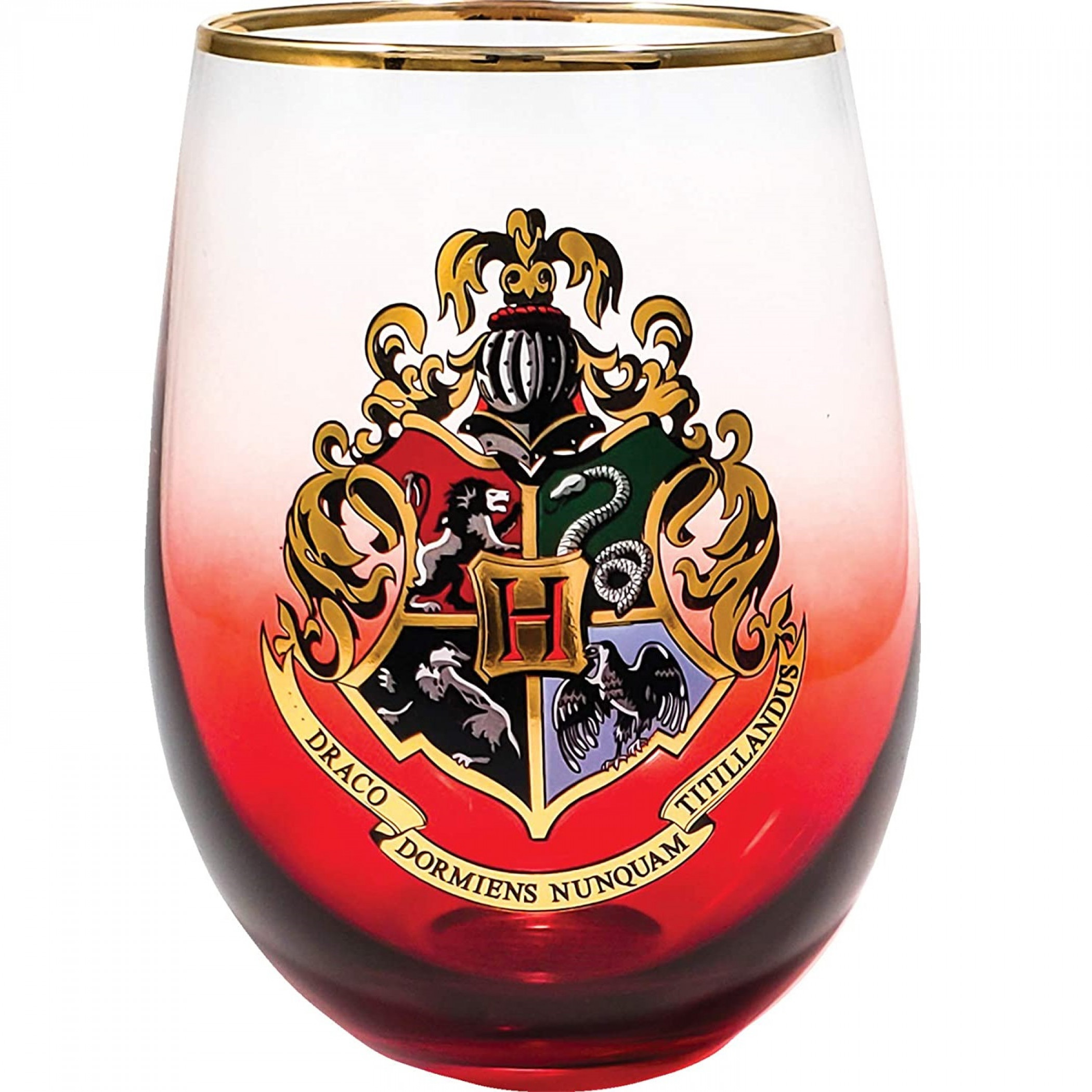 Harry Potter House Crests Stemless Glass, Clear