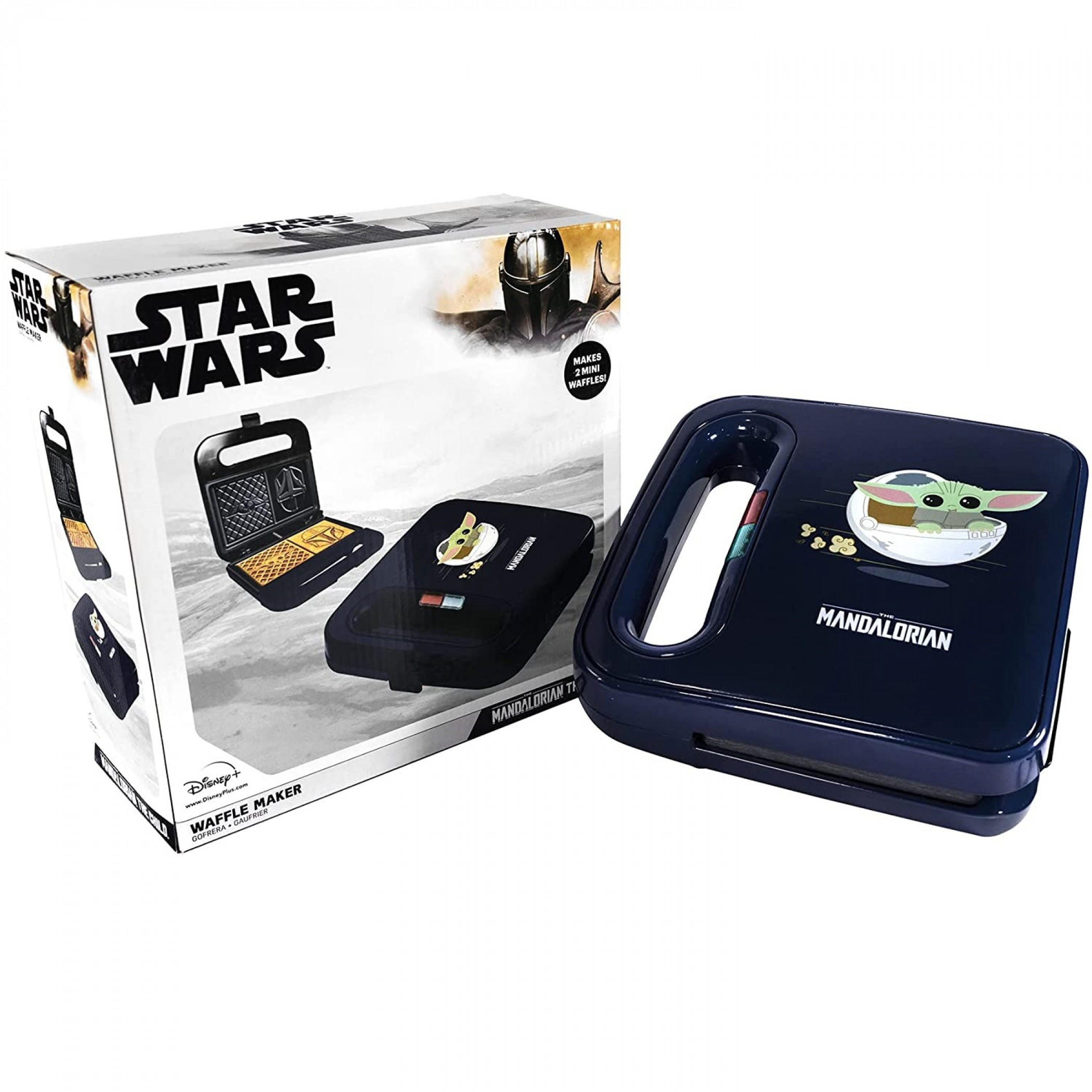 Star Wars The Mandalorian and Grogu Square Waffle Maker, Multi-Color