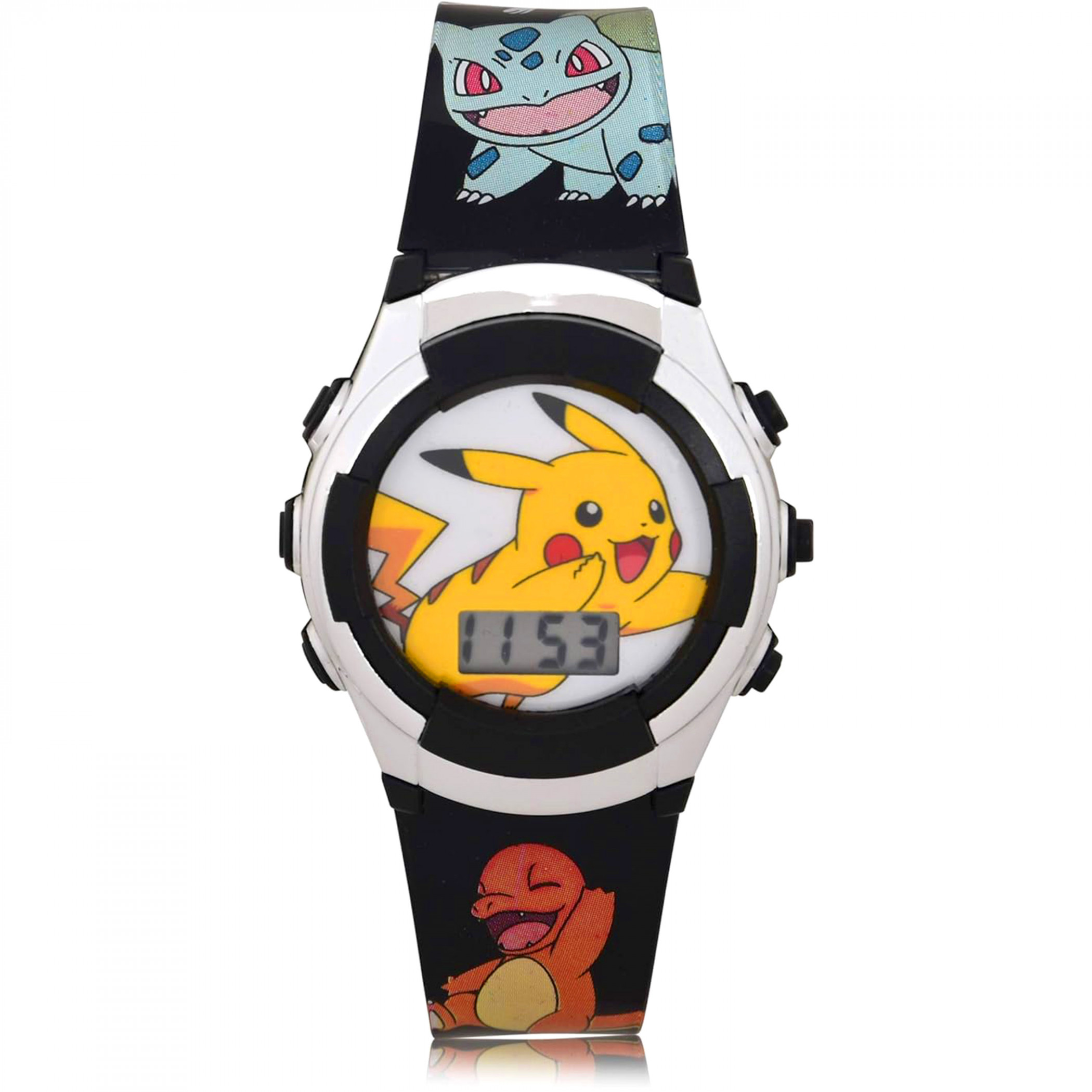 Pokemon the Original Starters Kids Quartz Watch with Plastic Strap, Multi-Color
