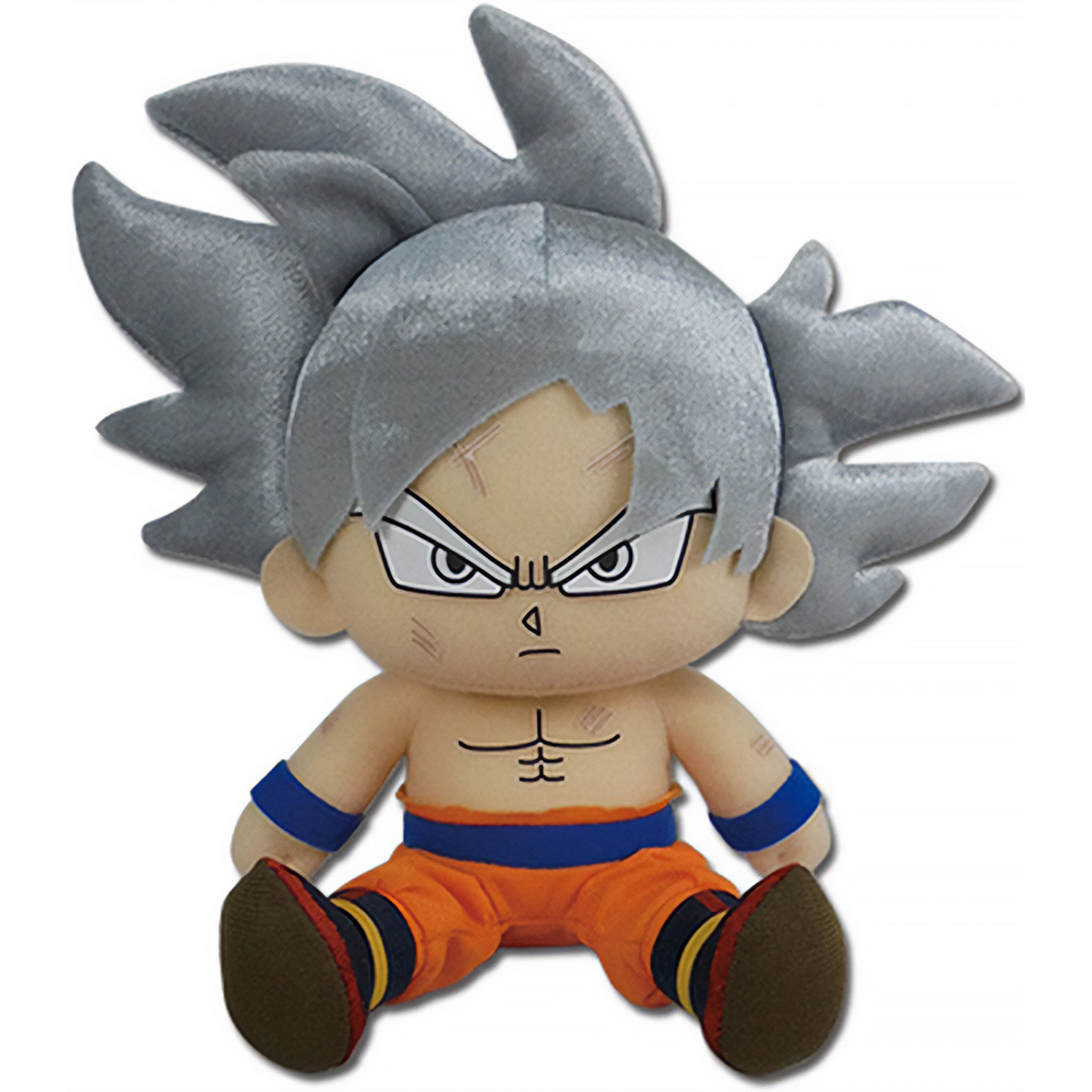 Dragon Ball Super Ultra Instinct Son Goku Sitting 8' Plush Toy, Multi-Color
