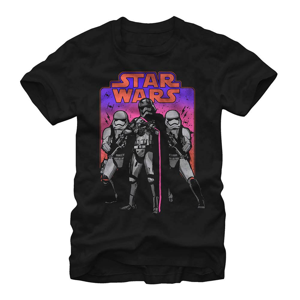 Star Wars Episode 7 Trooper Throwback Black T-Shirt, Black