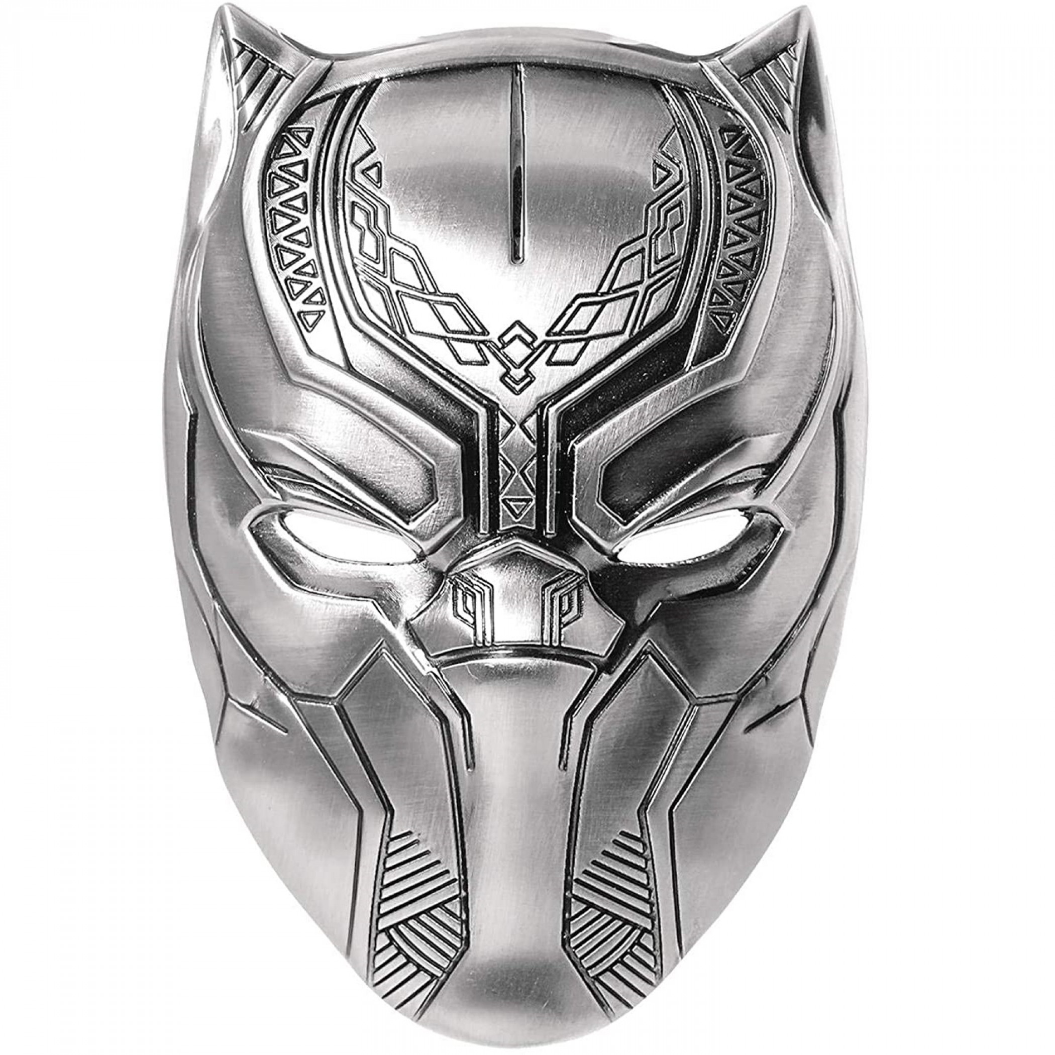 Marvel Black Panther Helmet Pewter Lapel Pin, Silver