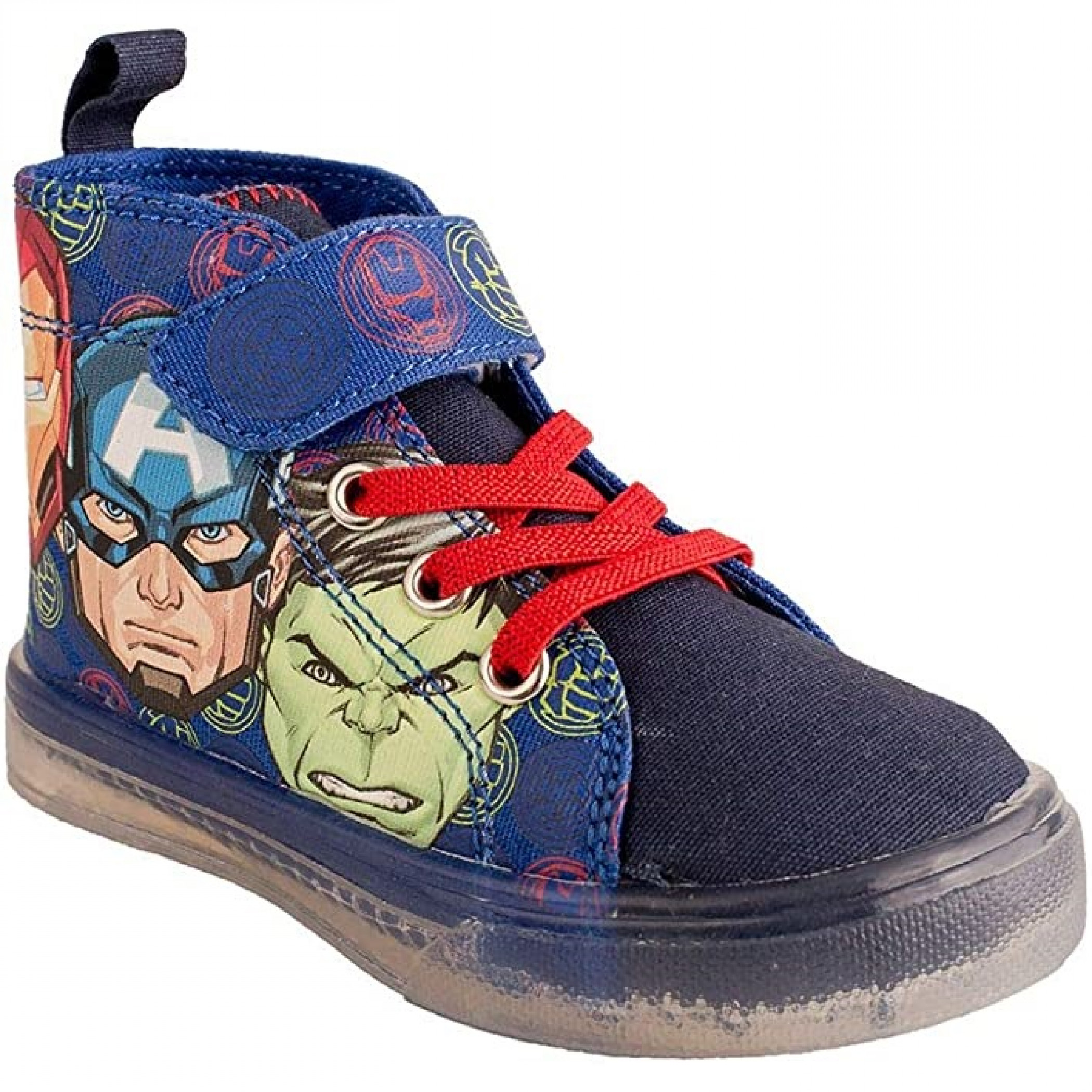 Avengers Assemble Kids Lighted Canvas Shoes, Multi-Color