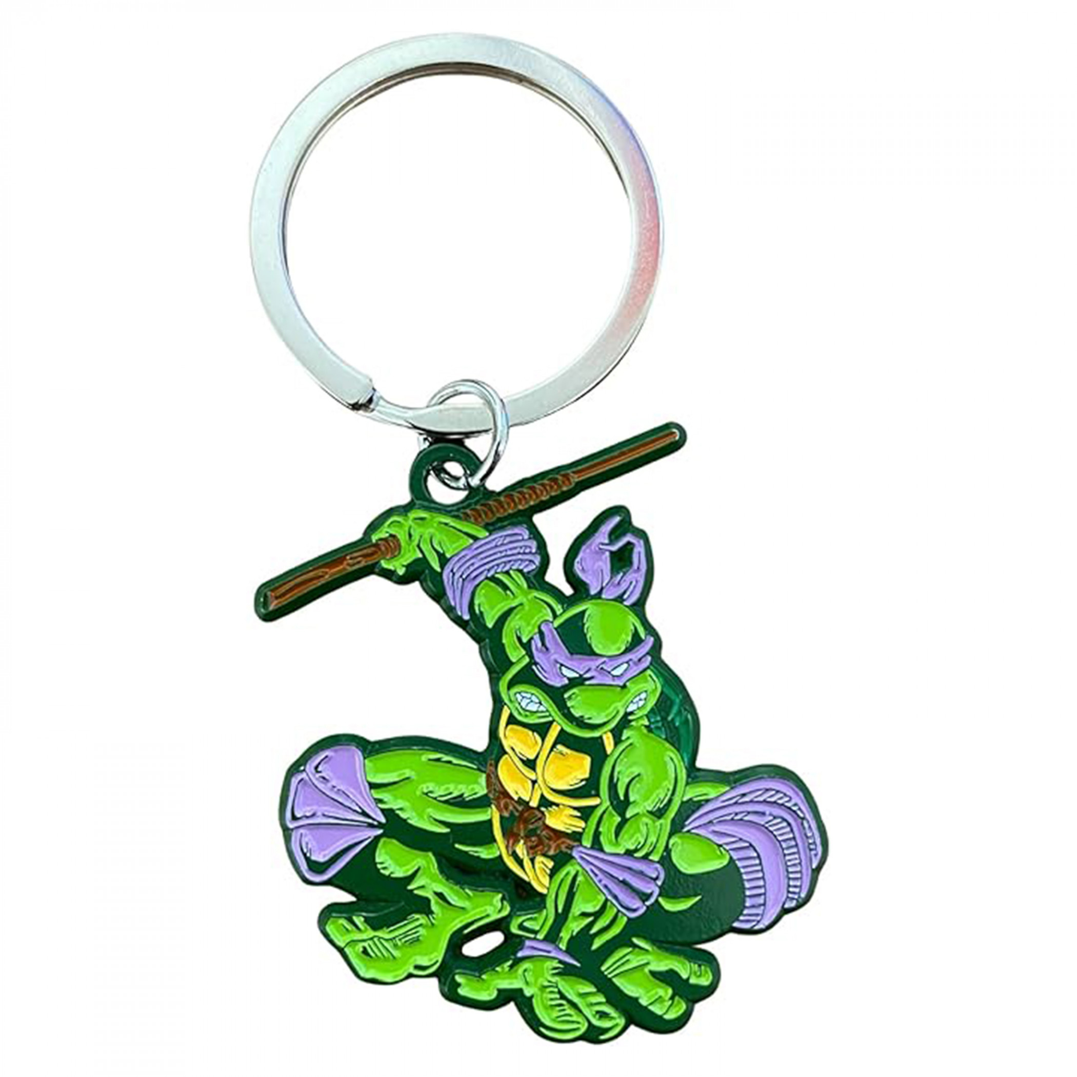 Teenage Mutant Ninja Turtles Leaping Donatello Keychain, Green