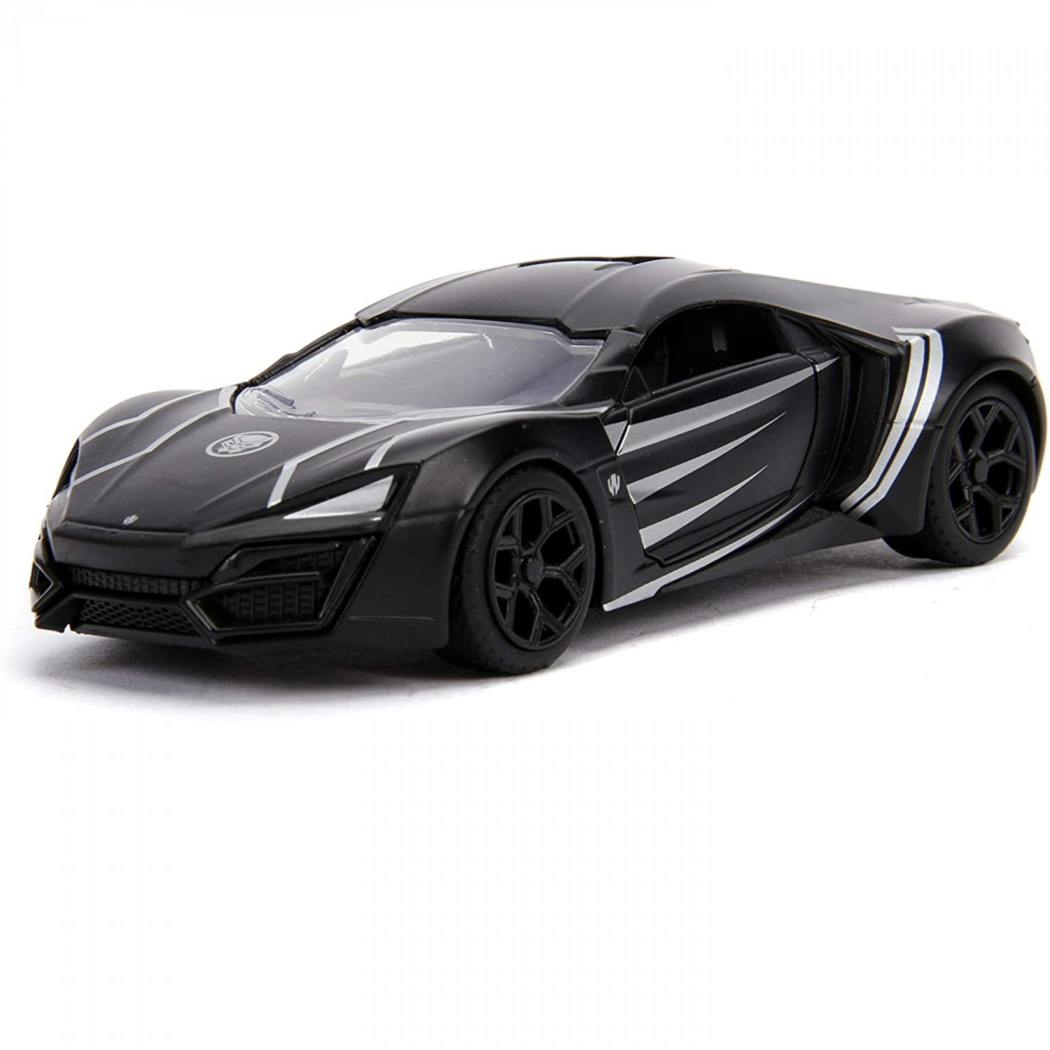 Black Panther Lykan Hypersport Diecast Metal 5' Movie Car by Jada Toys, Multi-Color