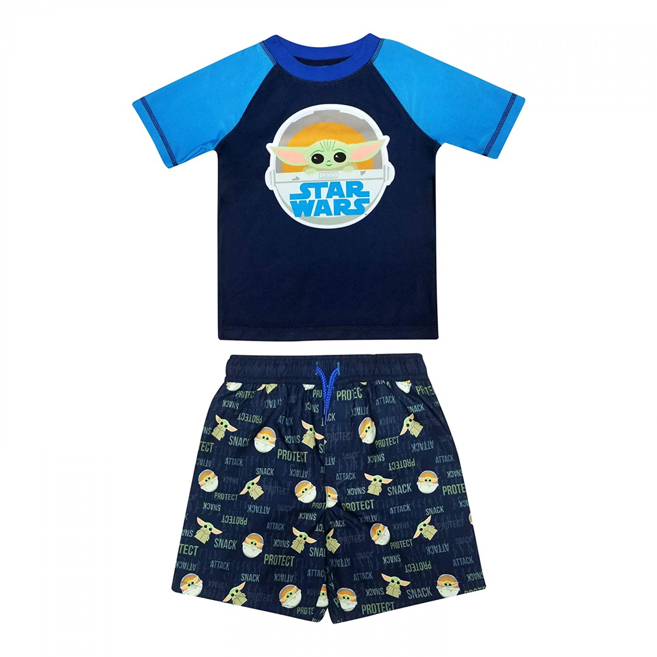 Star Wars The Mandalorian The Child 2-Piece Swimwear, Multi-Color