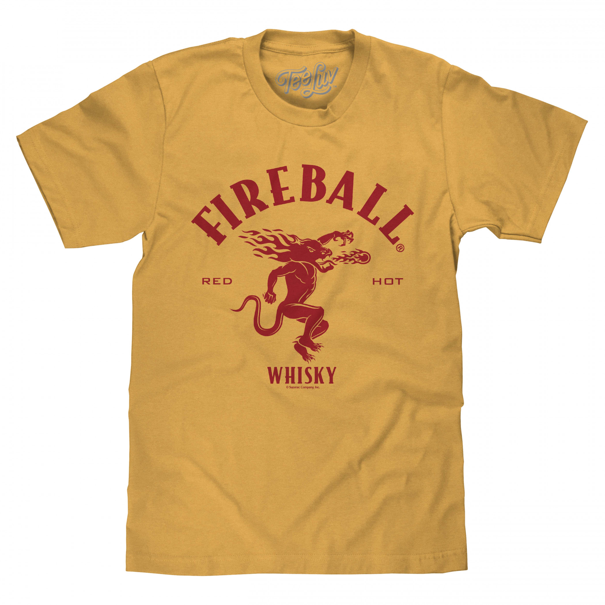 Fireball Whisky Logo Yellow Colorway T-Shirt