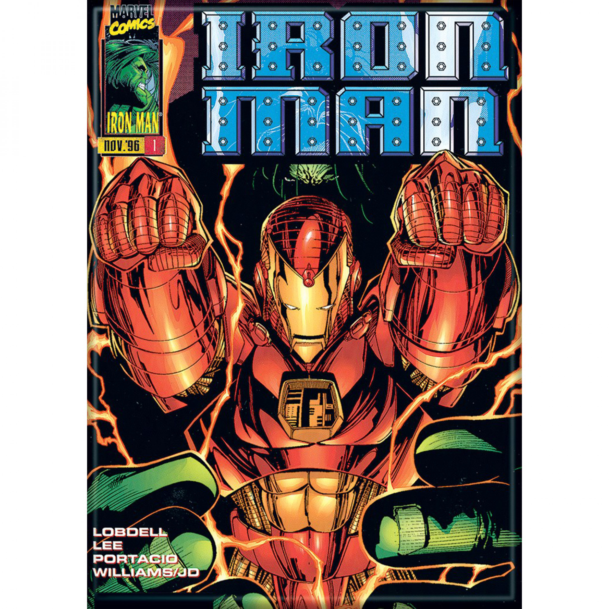 Iron Man Vol 2 #1 Comic Book Cover Magnet, Multi-Color