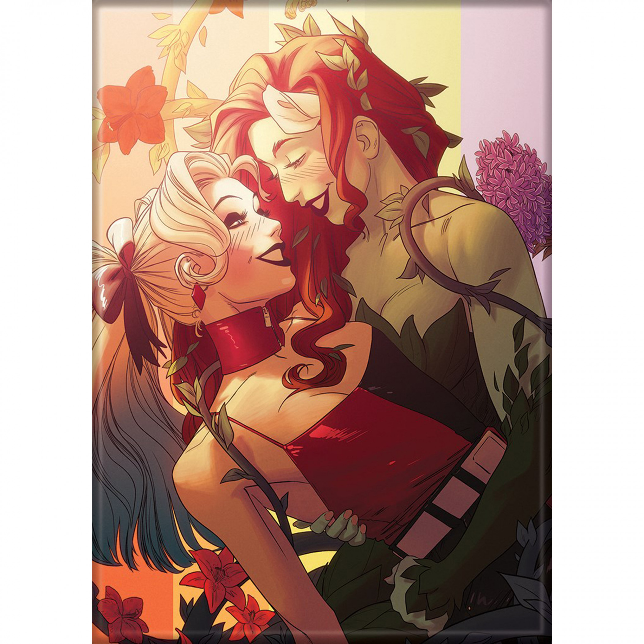 DC Comics Harley Quinn & Poison Ivy Pride Magnet, Multi-Color