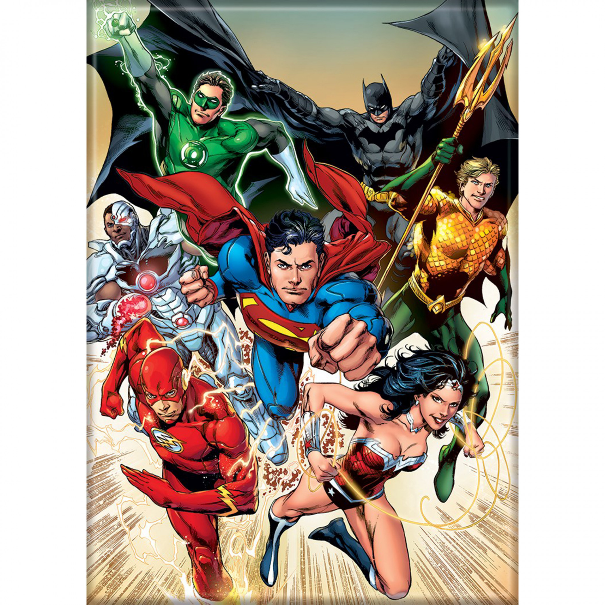 DC Comics Justice League America Rebirth 1 Magnet, Multi-Color