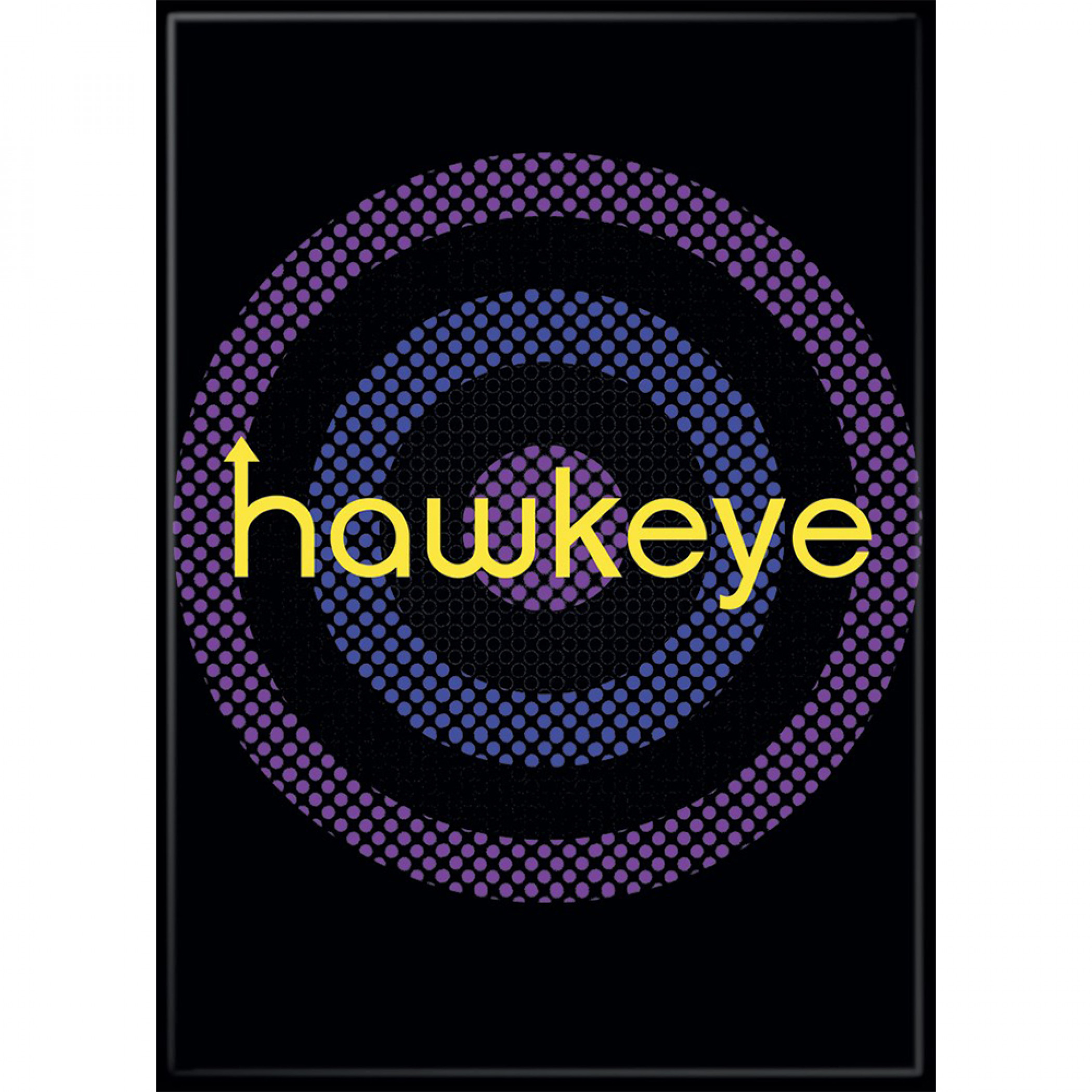 Marvel Studios Hawkeye Series Title Logo Magnet, Black