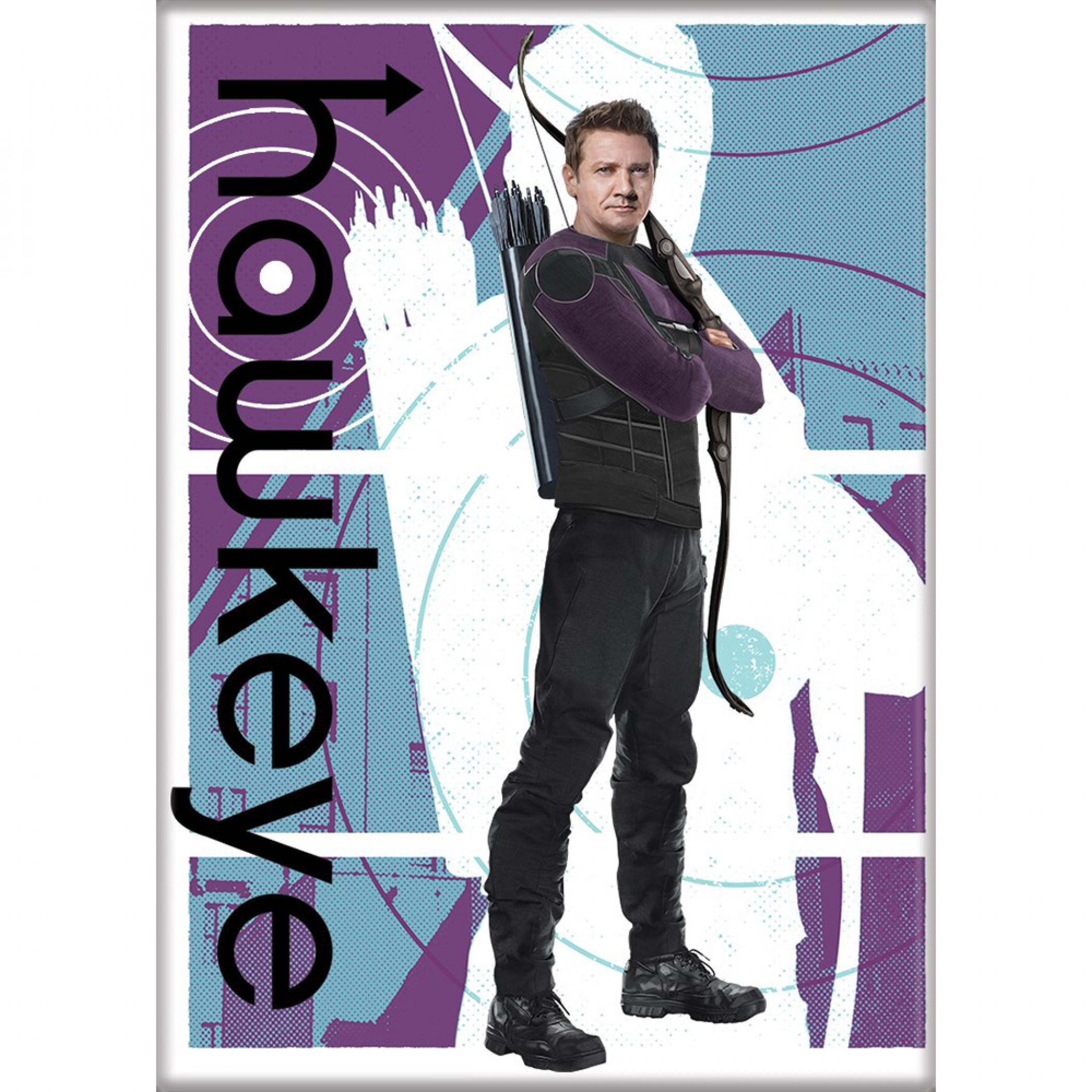 Marvel Studios Hawkeye Series Character Standing Pose Portrait Magnet, Multi-Color