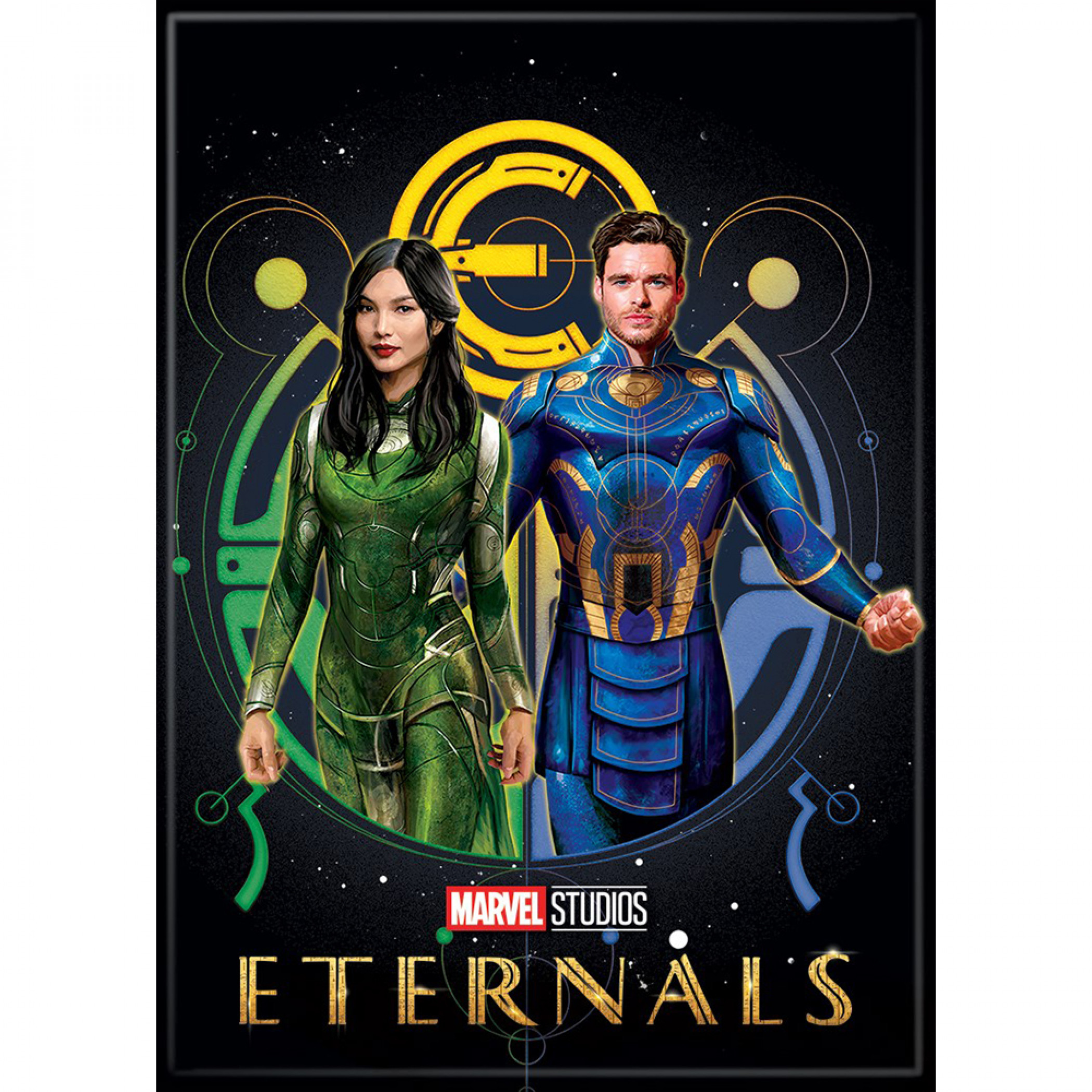 Marvel Comics Eternals Ikaris & Sersi Magnet, Multi-Color