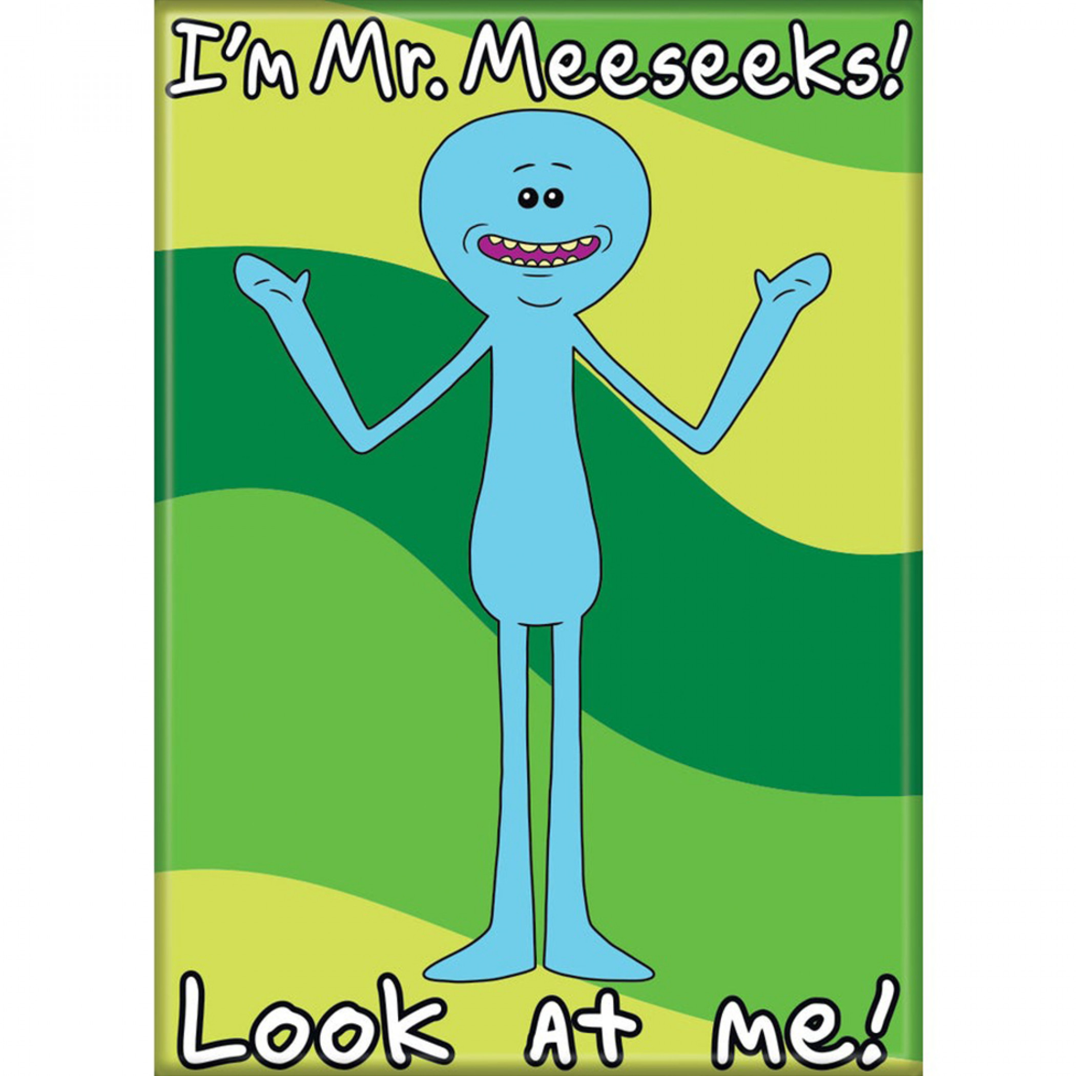 Rick and Morty Mr. Meeseeks Character Magnet, Multi-Color