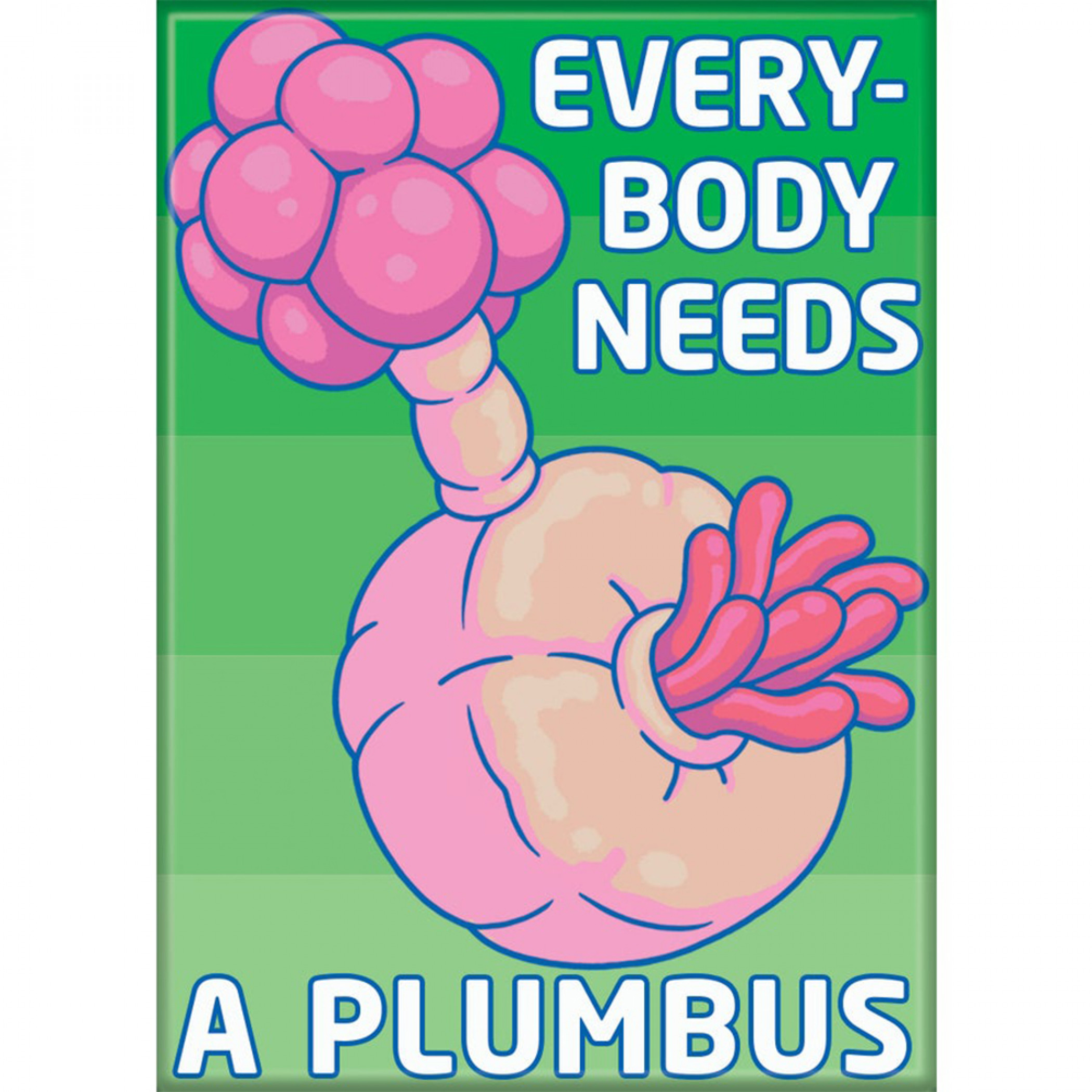 Rick and Morty Everybody Needs a Plumbus Magnet, Multi-Color