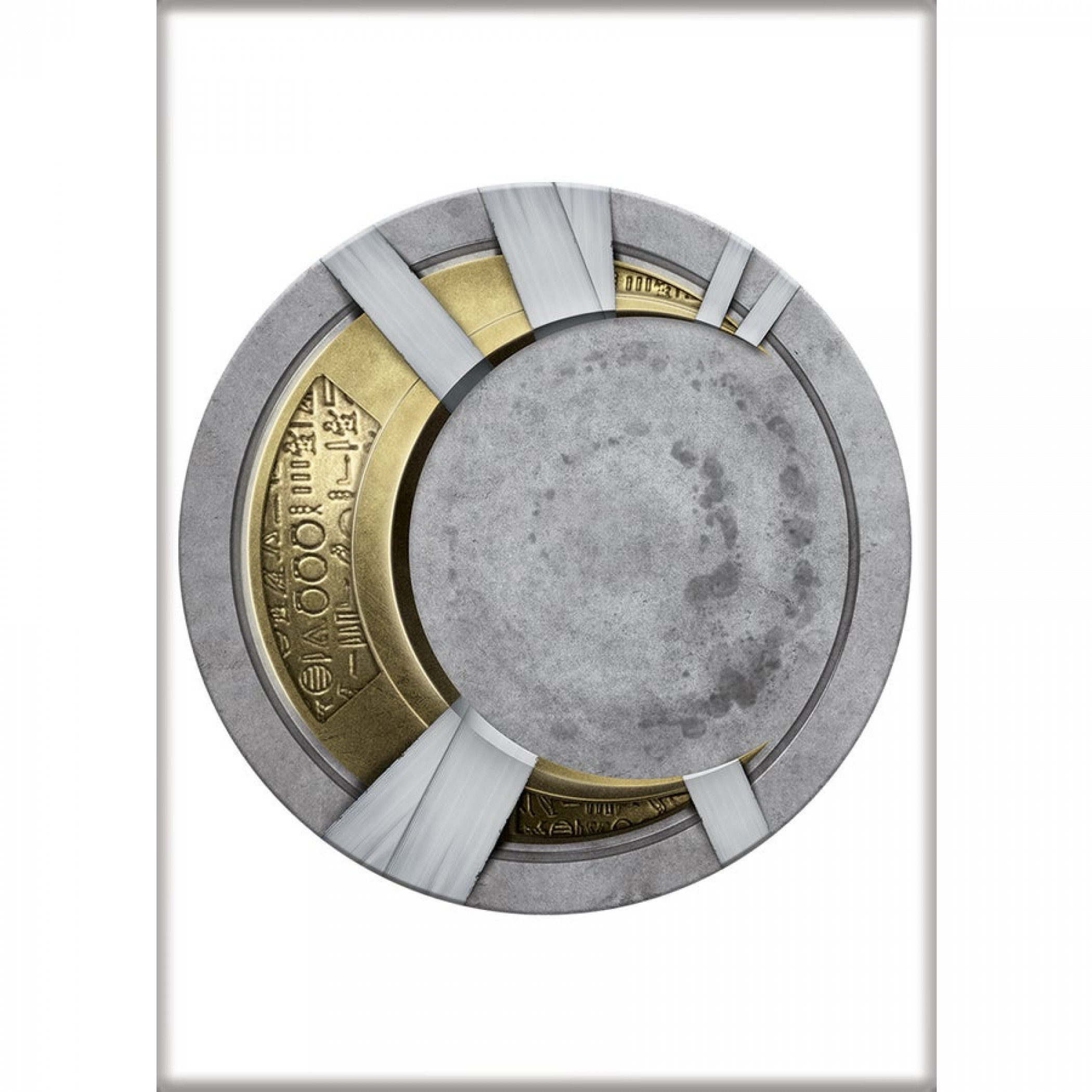 Marvel Studios Moon Knight Wrapped Moon Symbol Magnet, Multi-Color