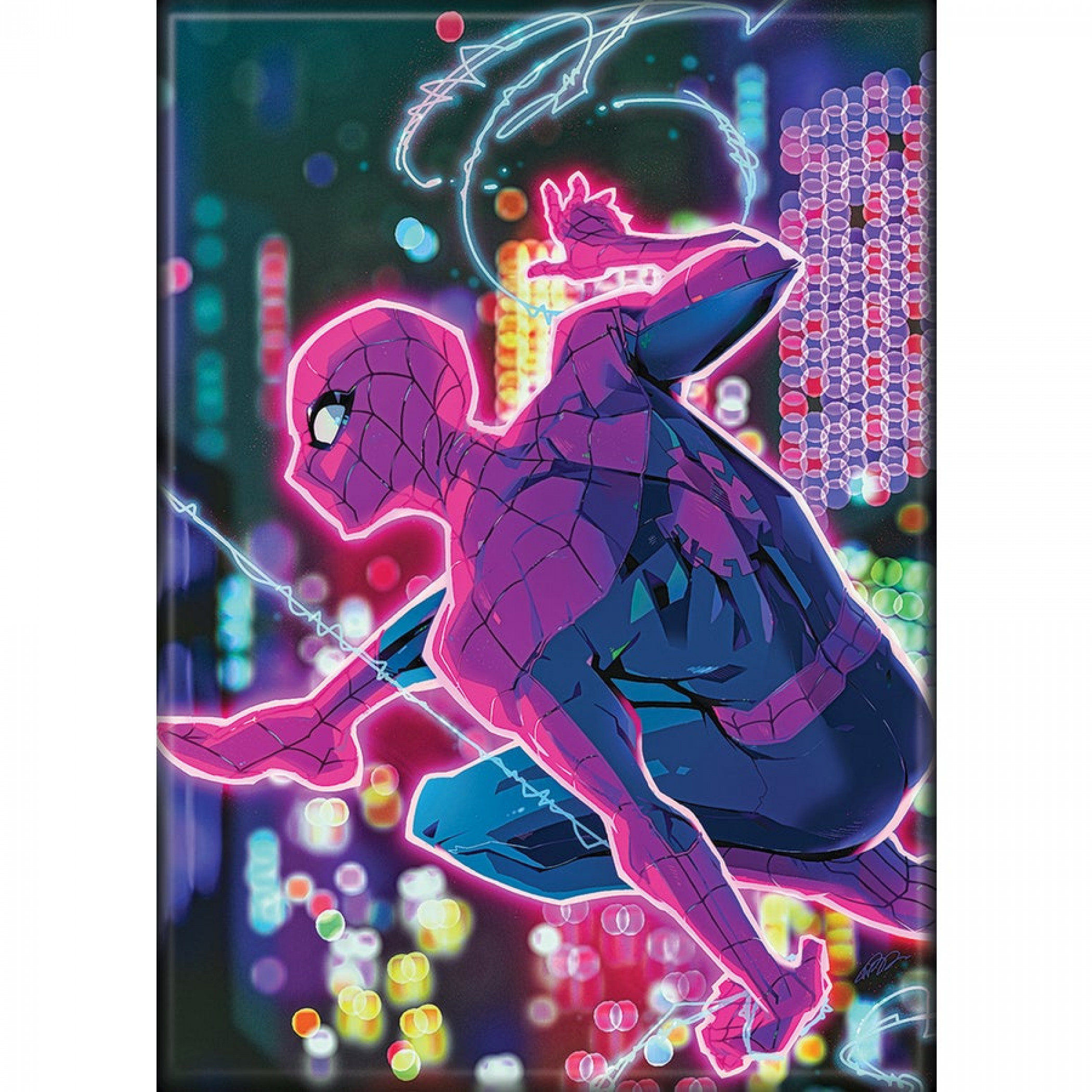 The Amazing Spider-Man Vol 6 #1 Rose Besch Variant Magnet, Multi-Color