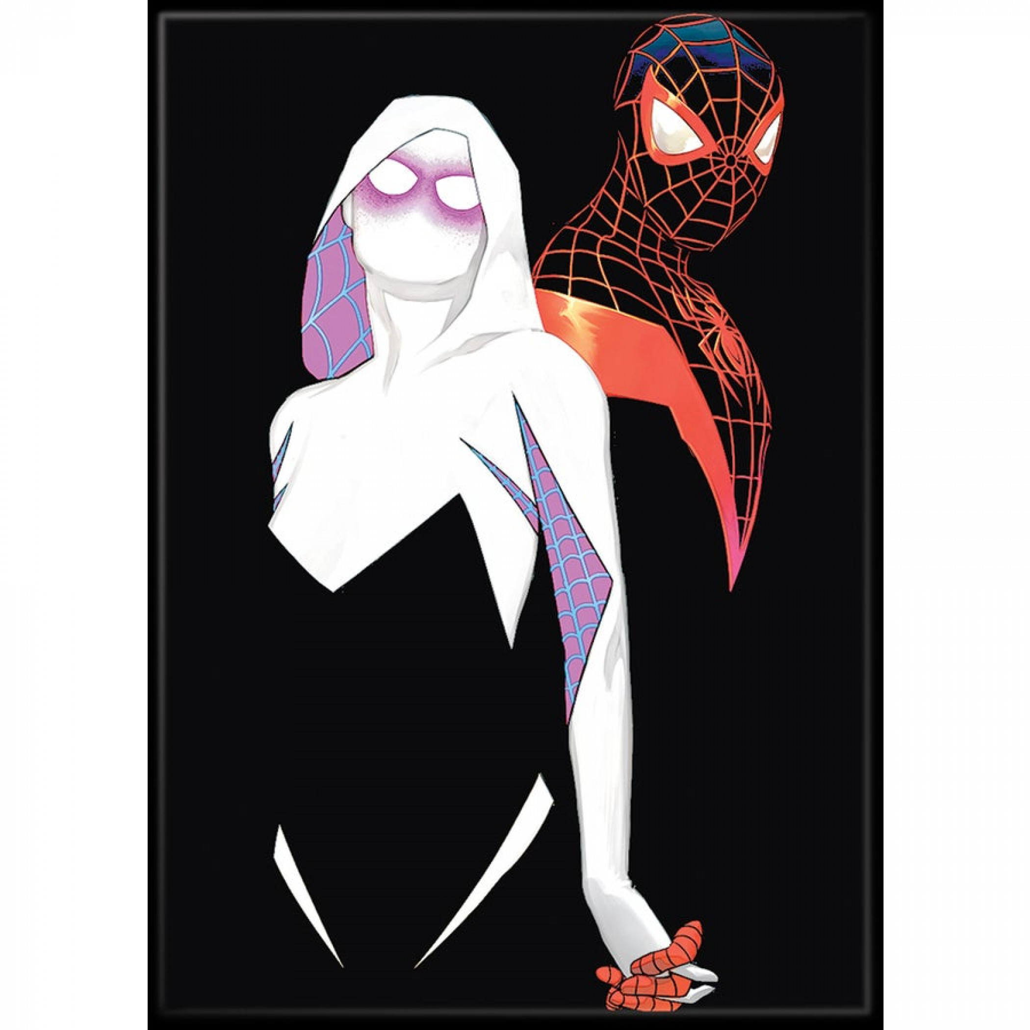 Miles Morales and Spider-Gwen Side By Side Magnet, Multi-Color