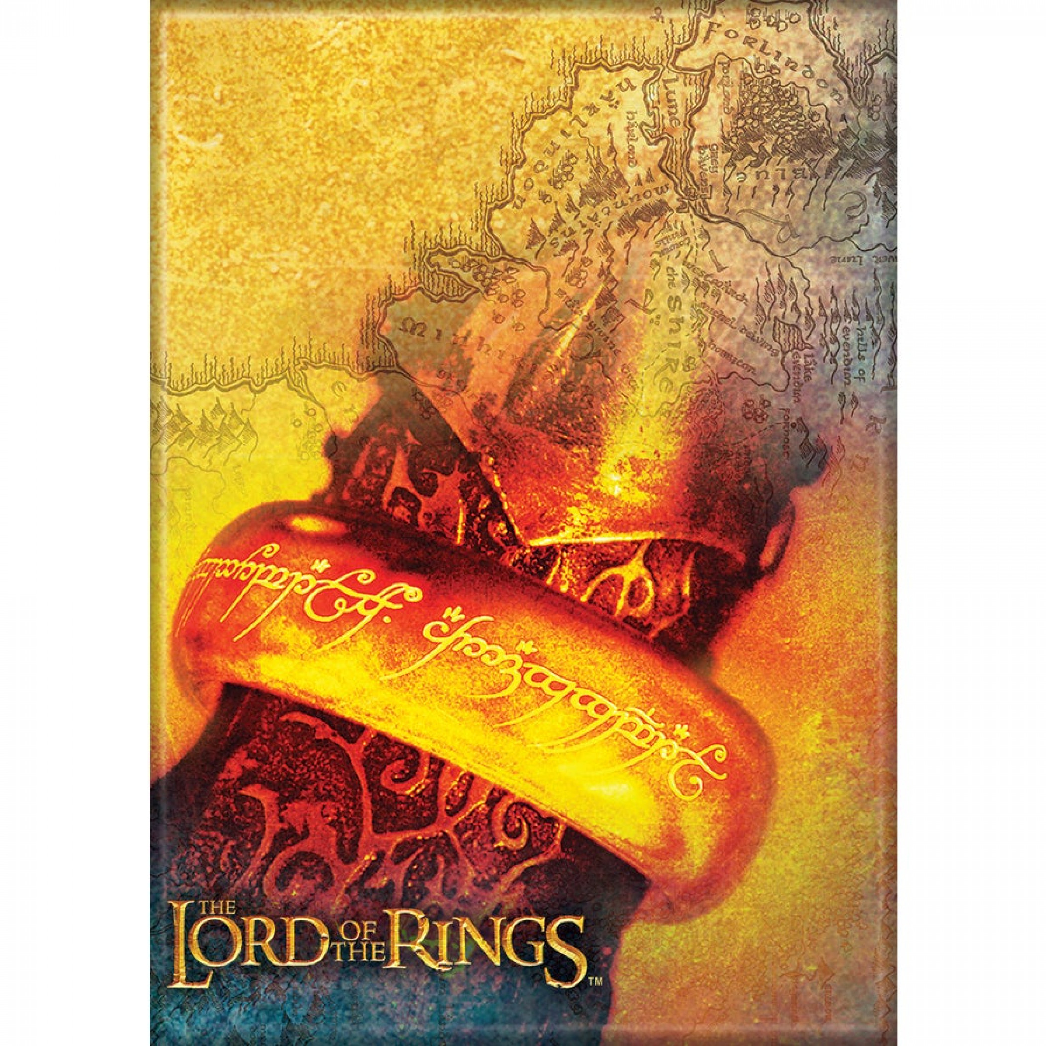 Lord Of The Rings One Ring Magnet, Multi-Color