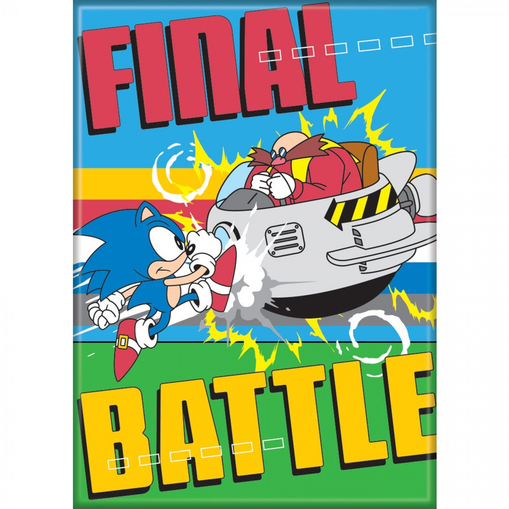 Sonic The Hedgehog Final Battle Magnet, Multi-Color
