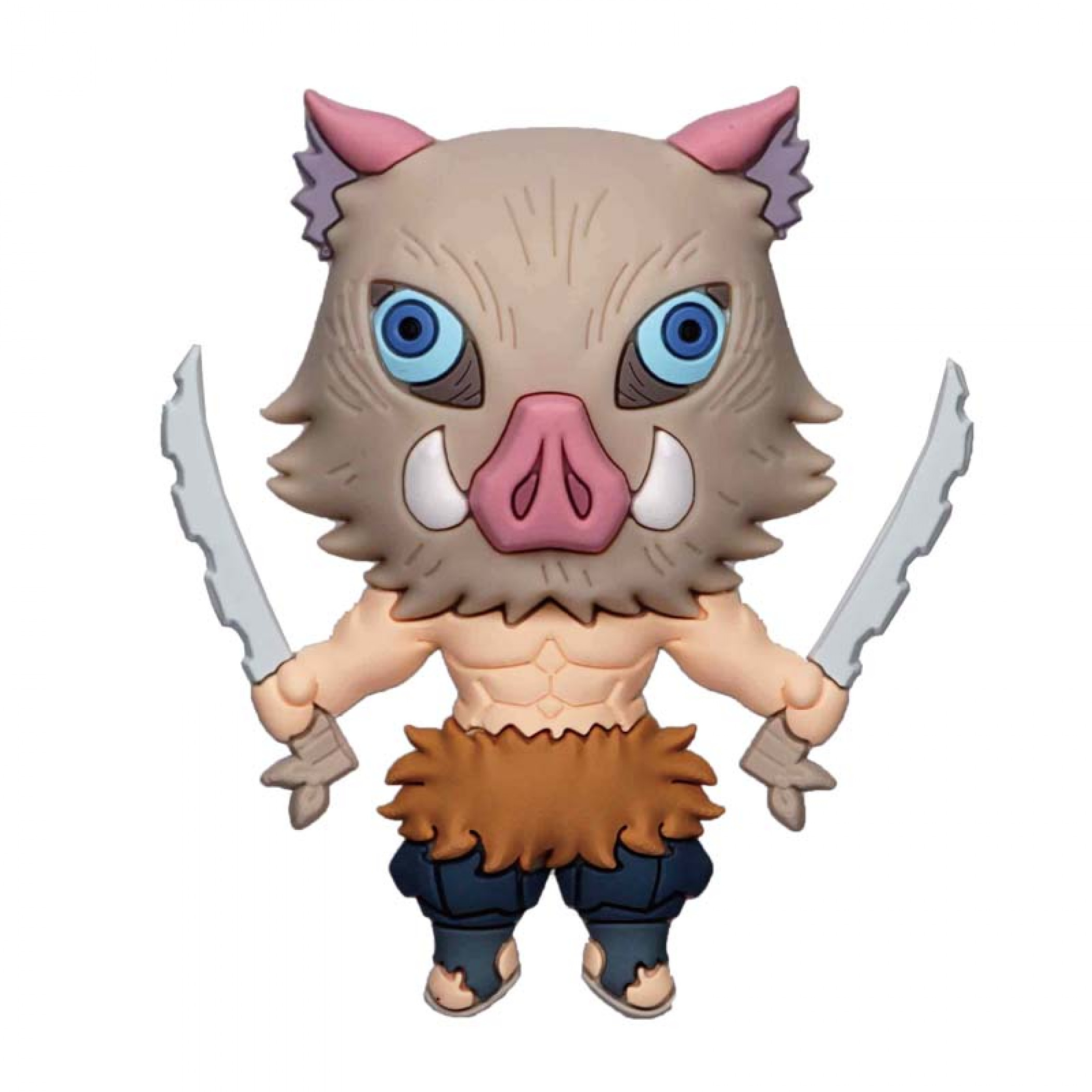 Demon Slayer Inosuke Hashibira 3D Foam Magnet, Multi-Color