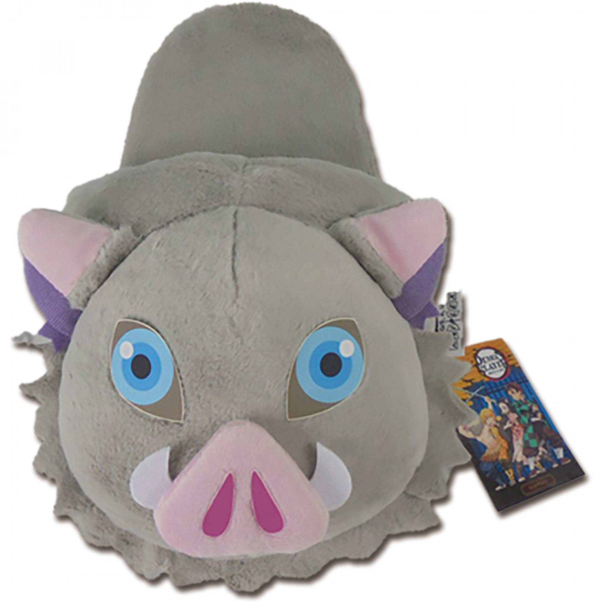 Demon Slayer Inosuke Hashibara Buta Mask Unisex One-Size Slippers, Grey