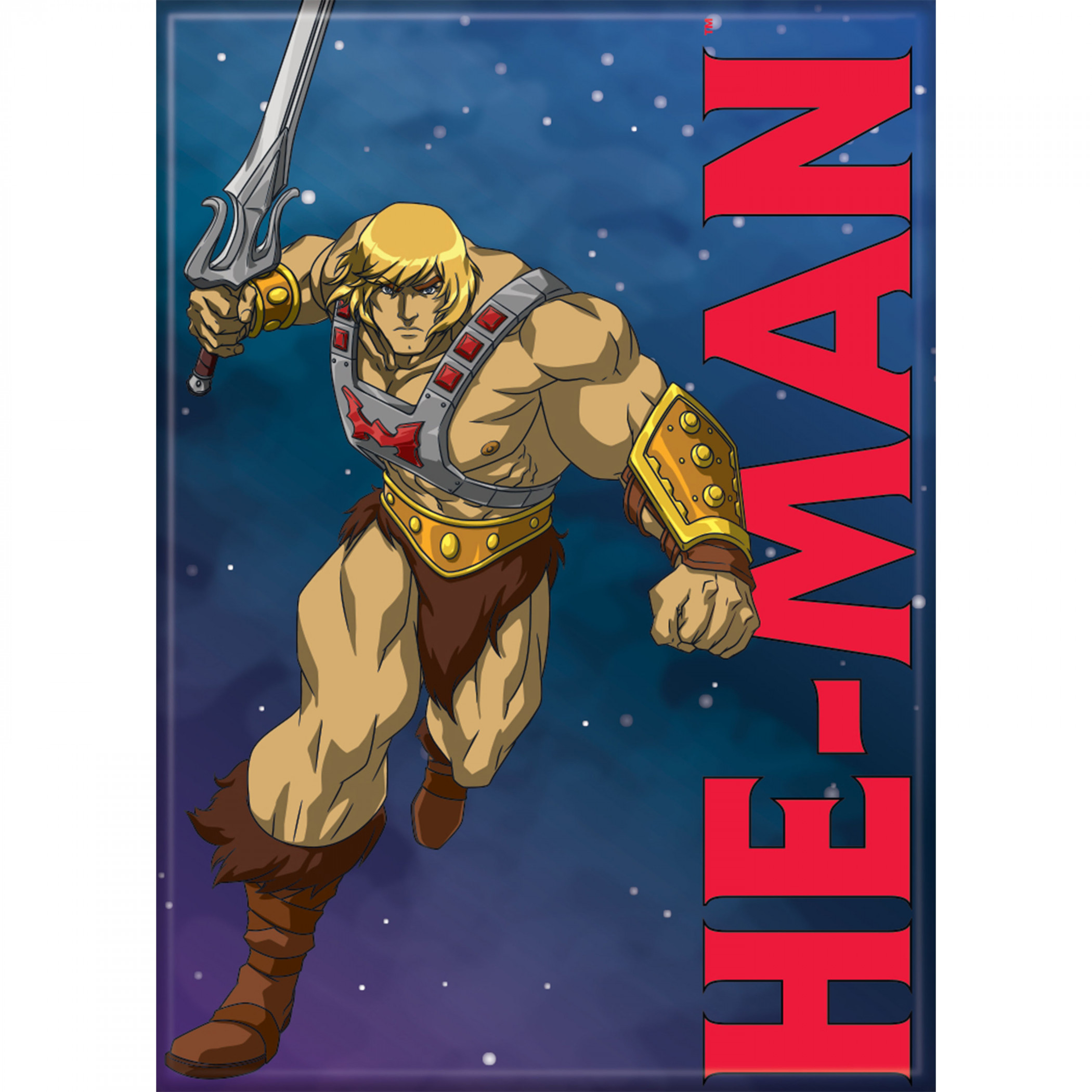 He-Man Masters of the Universe 2.5' X 3.5' Magnet, Blue