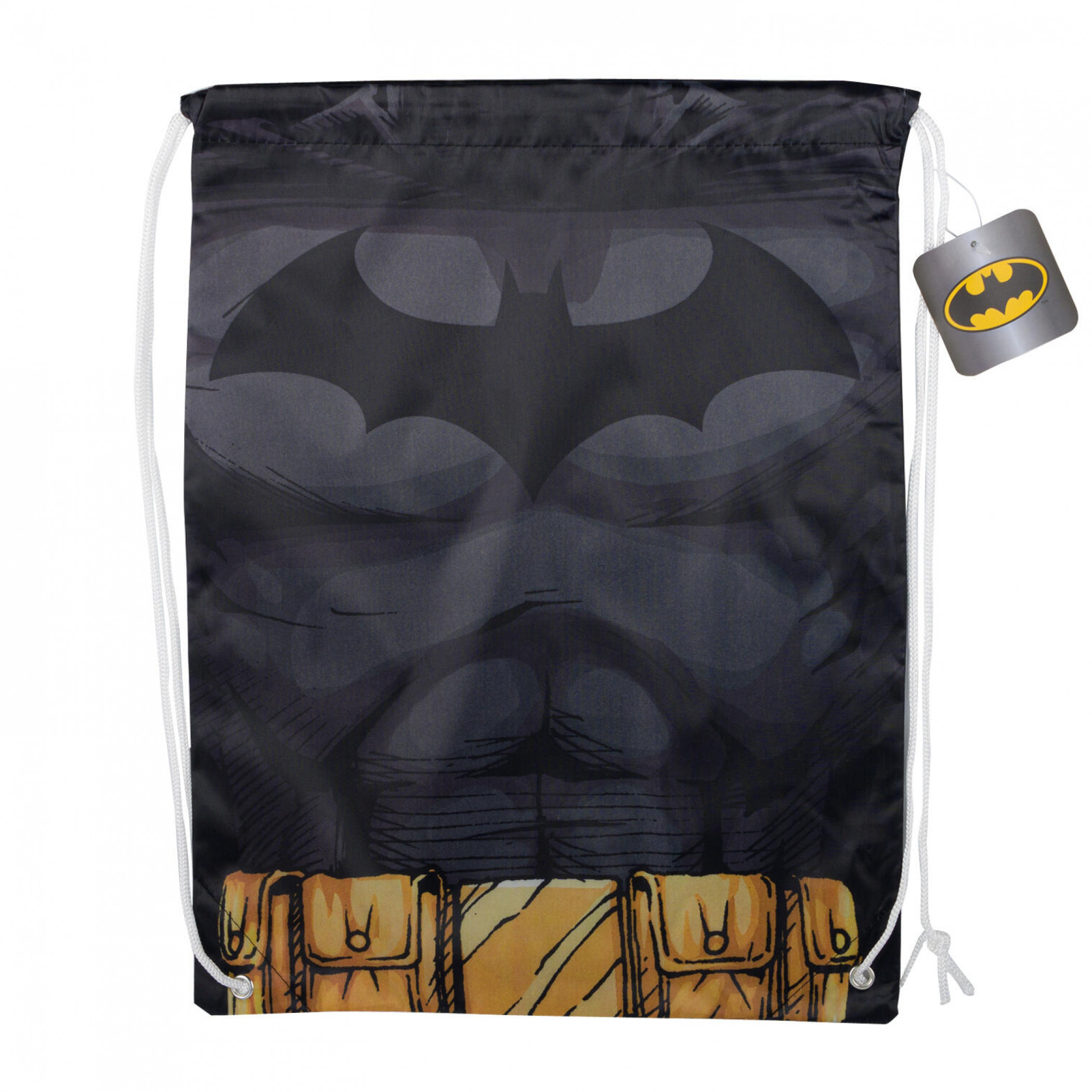 Batman Cosplay Cinch Tote Bag, Grey
