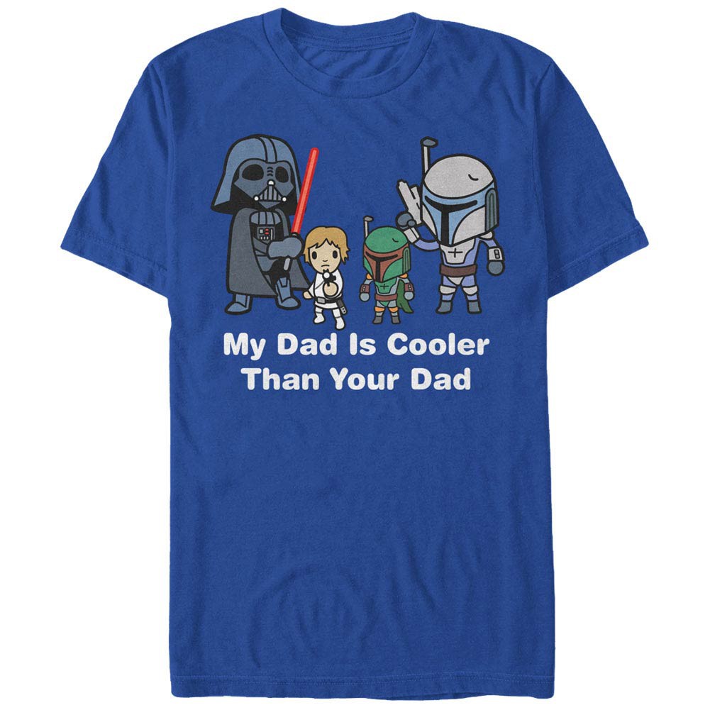 Star Wars Cooler Dad Blue T-Shirt, Blue
