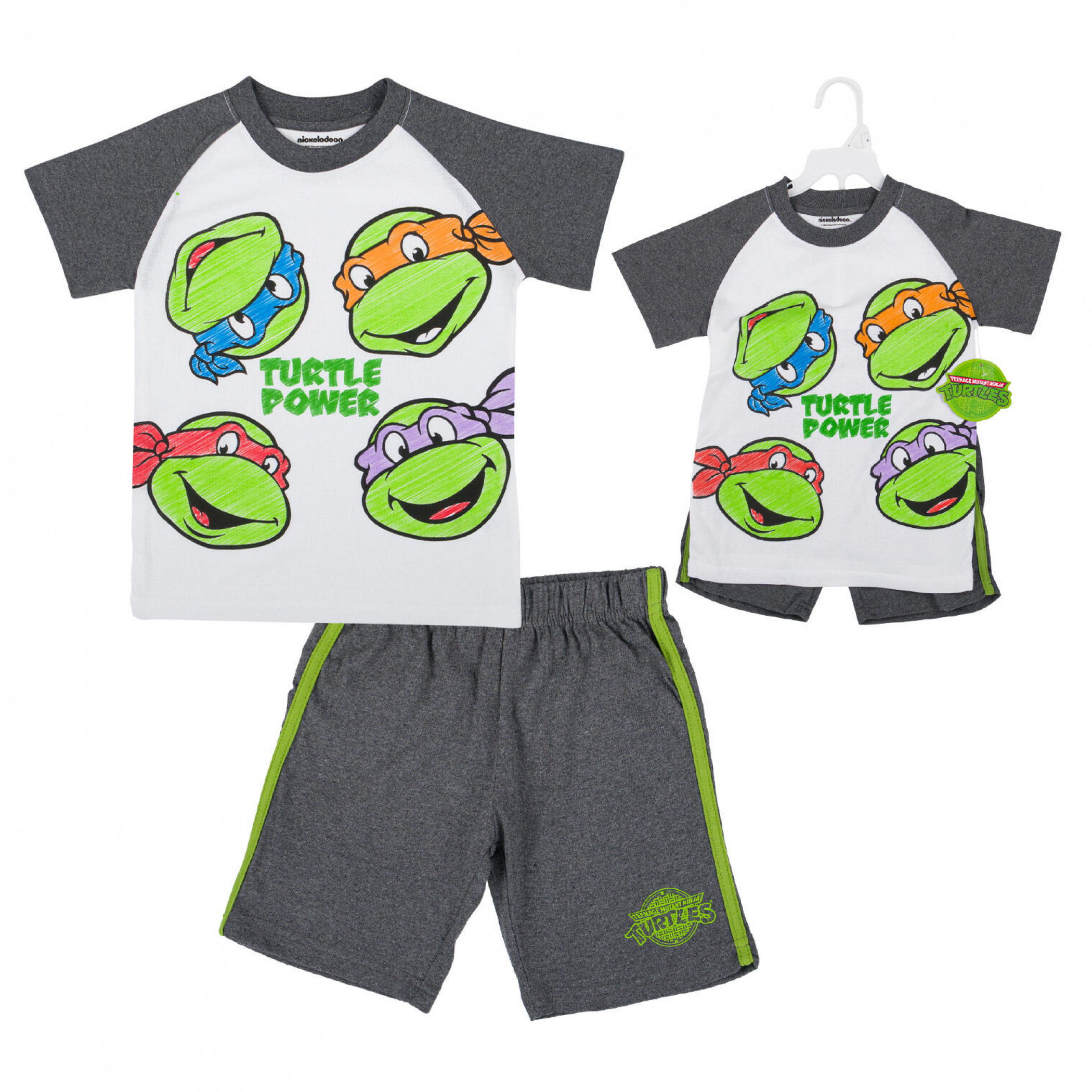Teenage Mutant Ninja Turtles Kid's 2-Piece Shirt and Shorts Set, Multi-Color