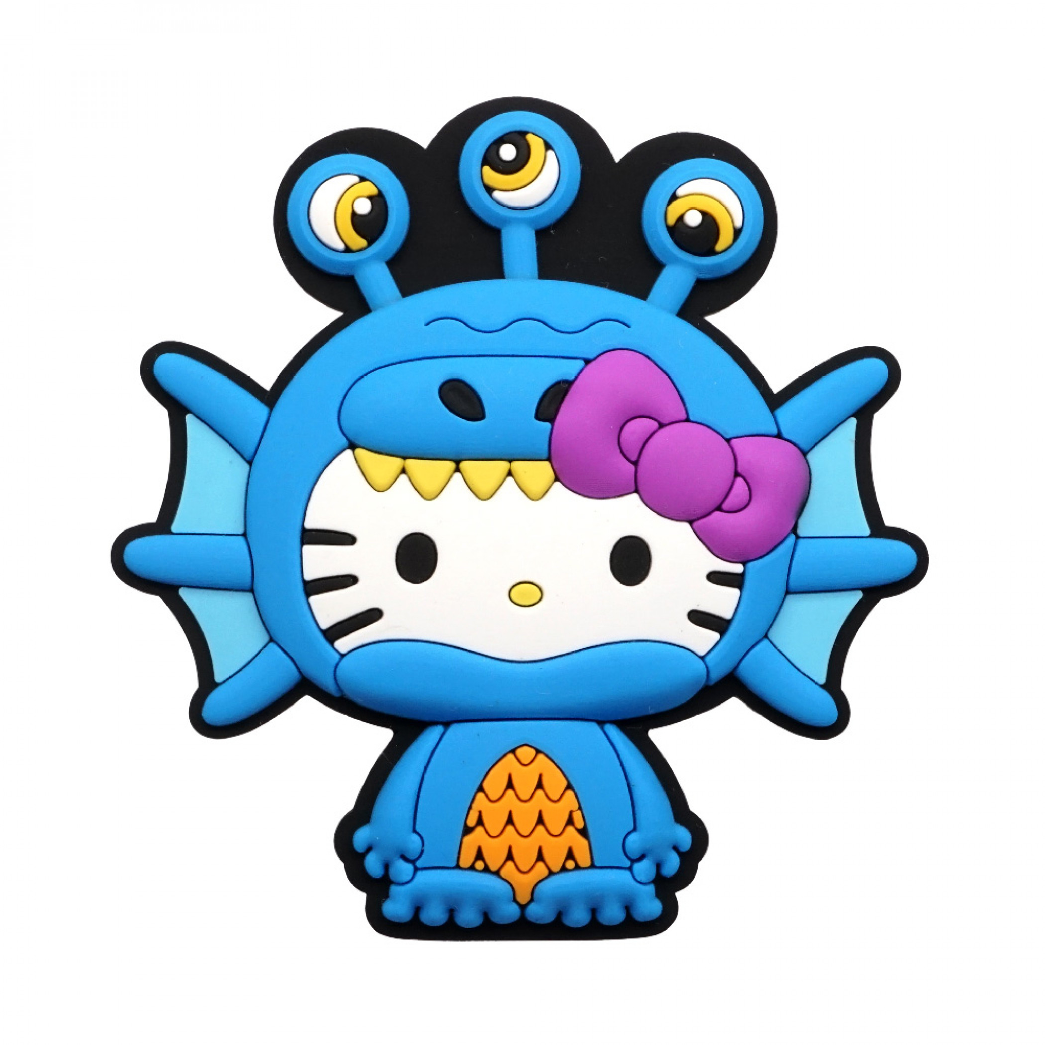Hello Kitty Sea Kaiju Soft Touch Magnet, Blue