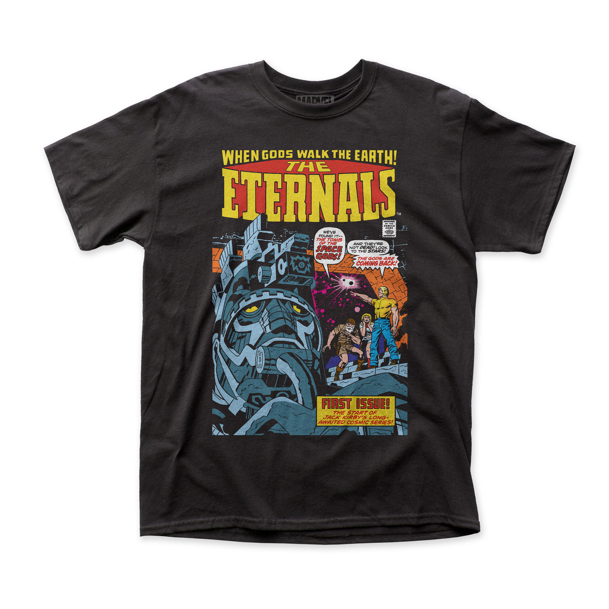 The Eternals Comic Cover Marvel T-Shirt, Black