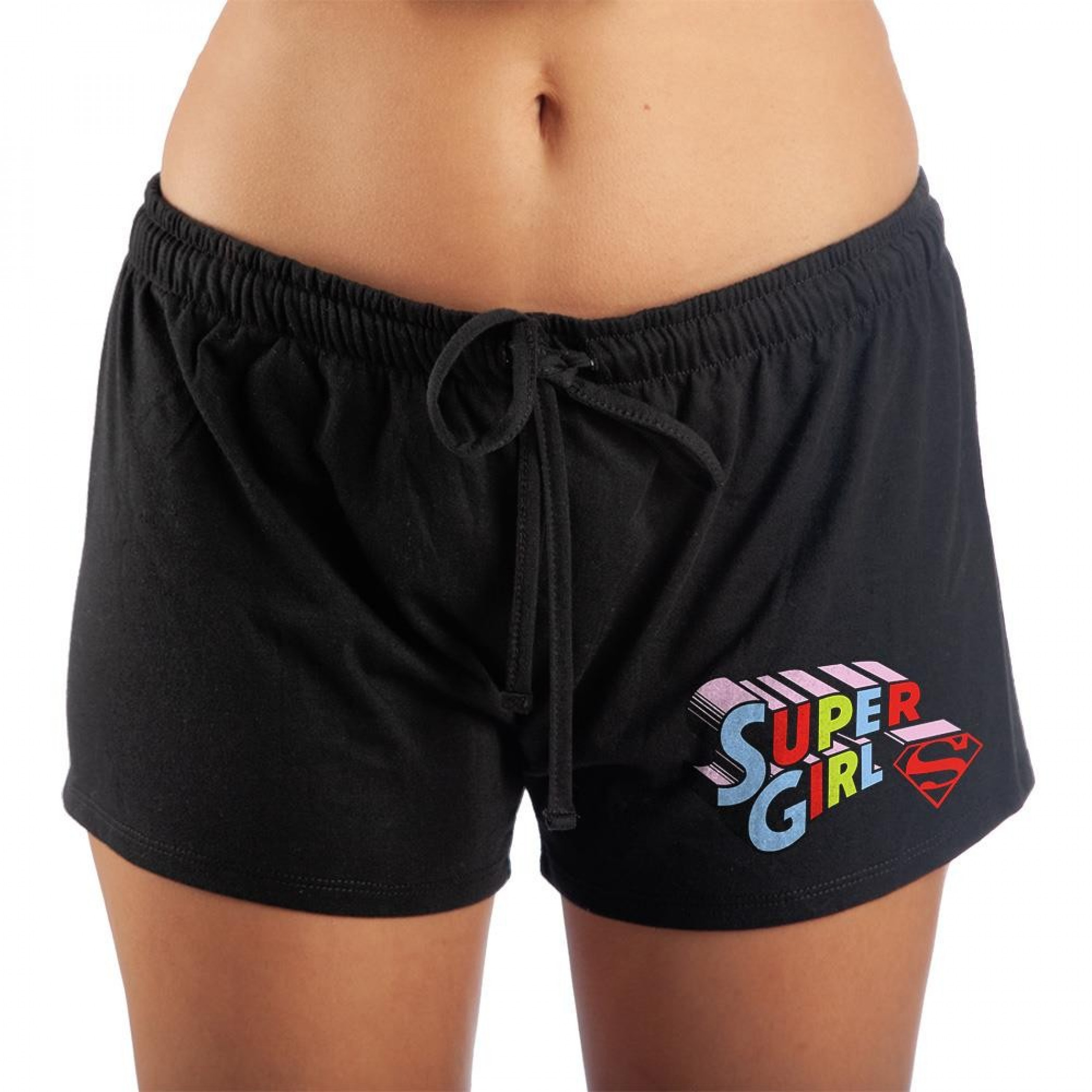 Supergirl Women's Sleep Shorts, Black