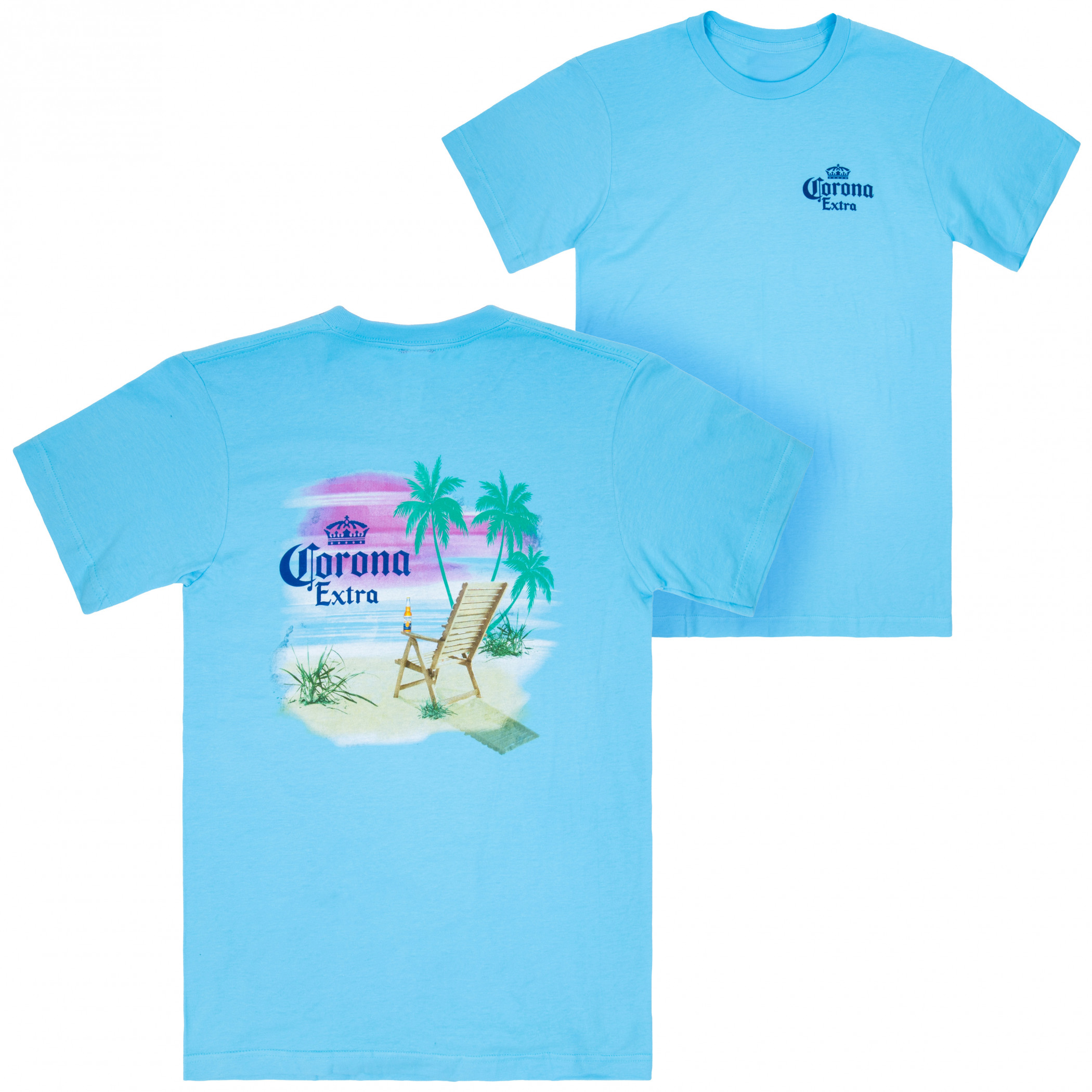 Corona Beach Sunset Blue T-Shirt