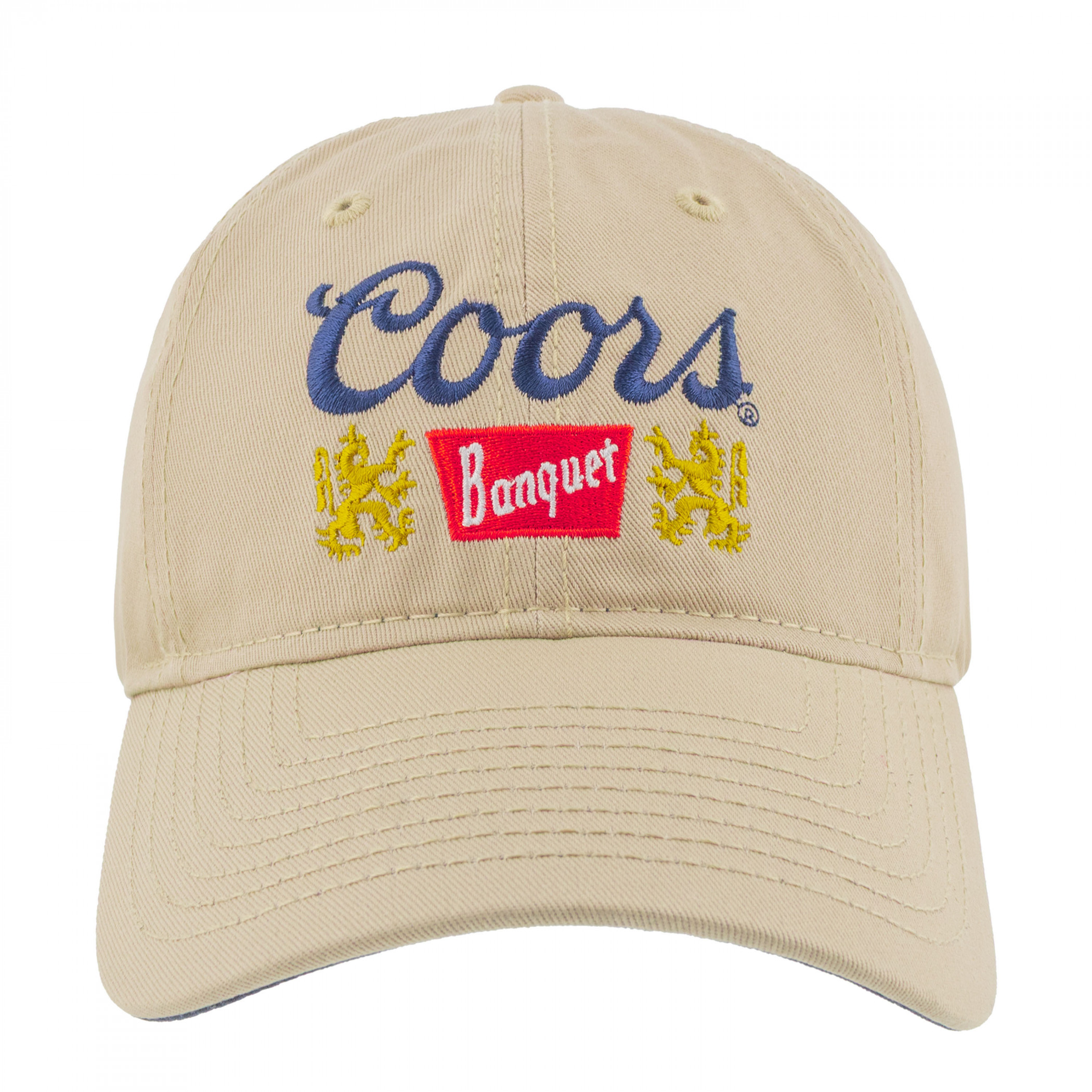 Coors Banquet Beer Logo Adjustable Khaki Hat