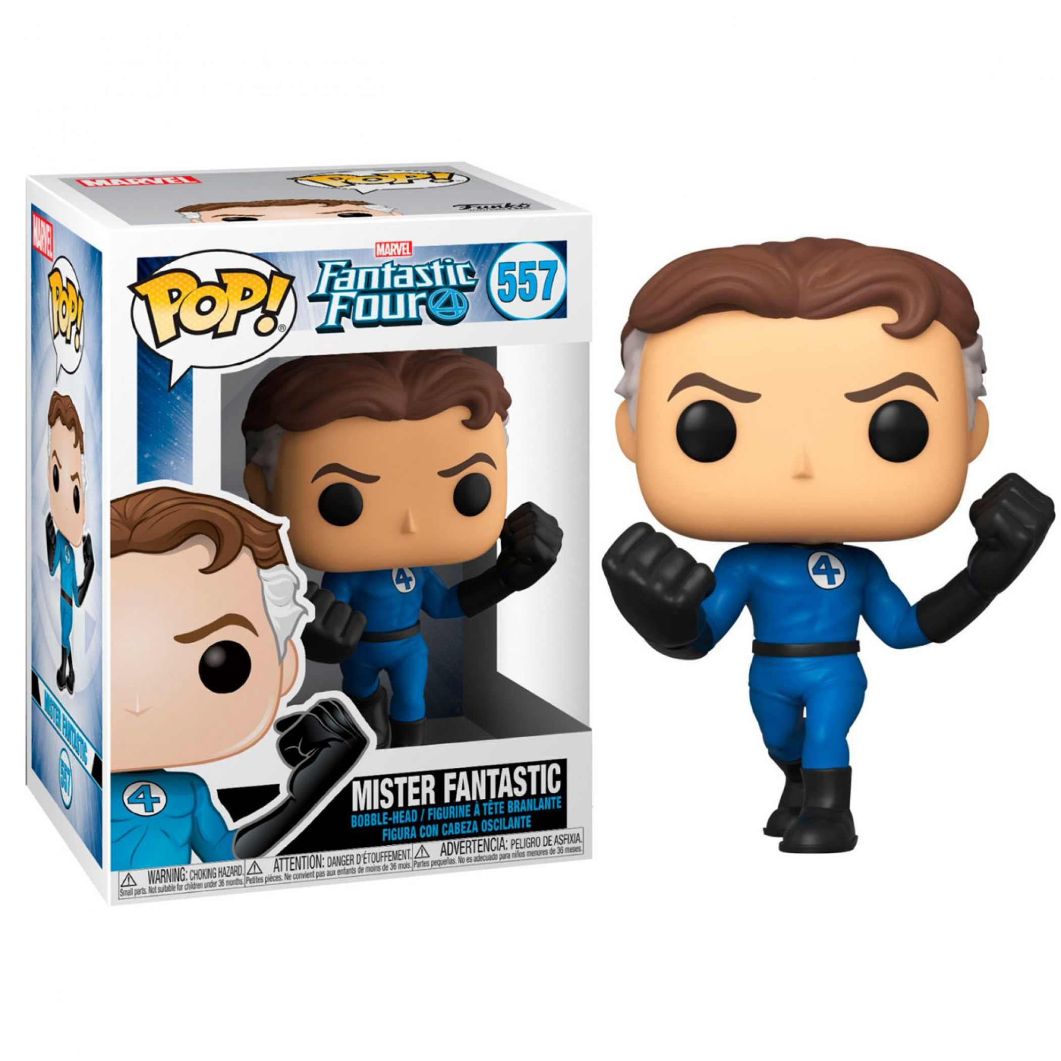 Funko Pop! Marvel: Fantastic Four - Mister Fantastic, Blue
