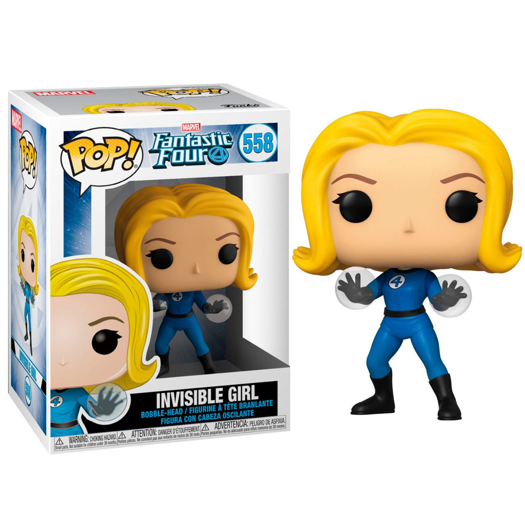 Pop! Marvel: Fantastic Four - Invisible Girl, Blue