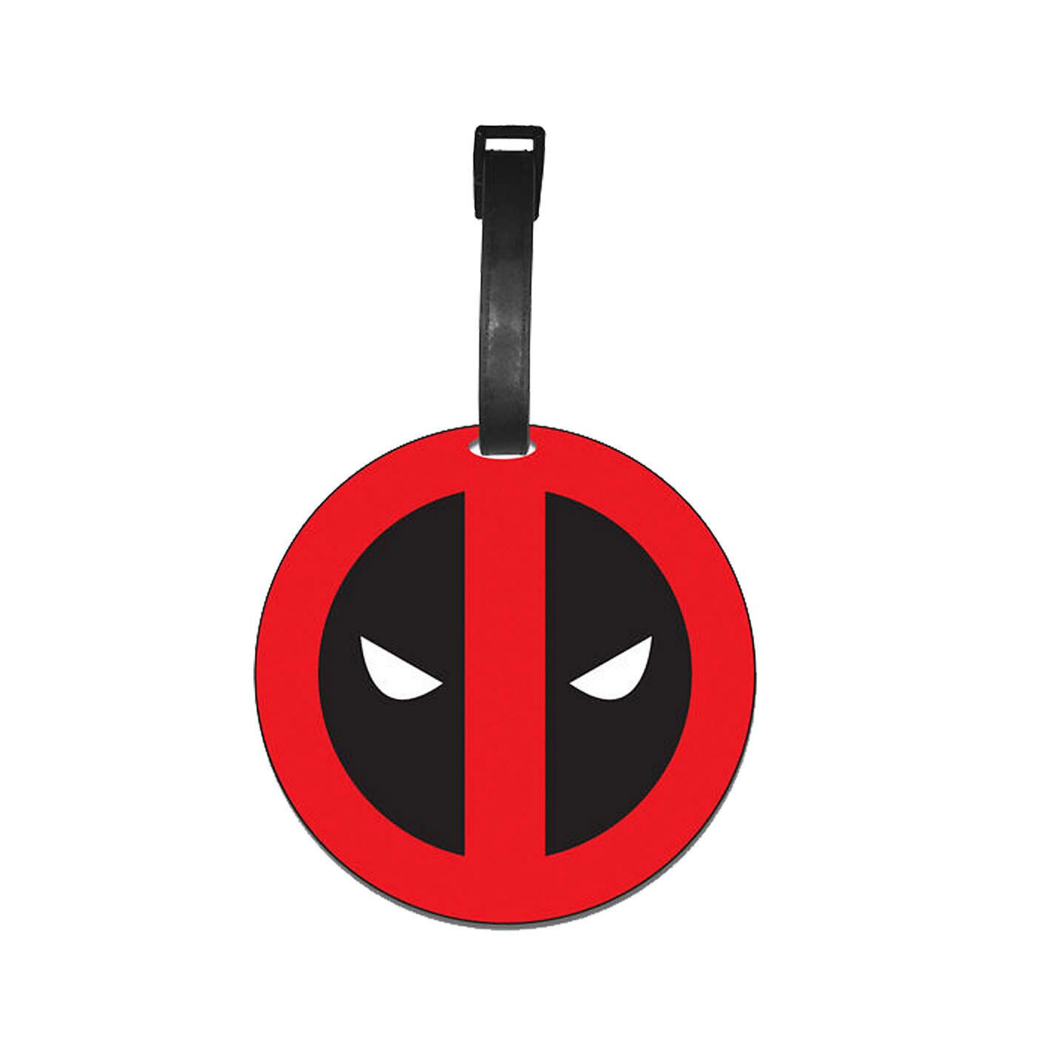 Deadpool Logo Luggage Tag, Red