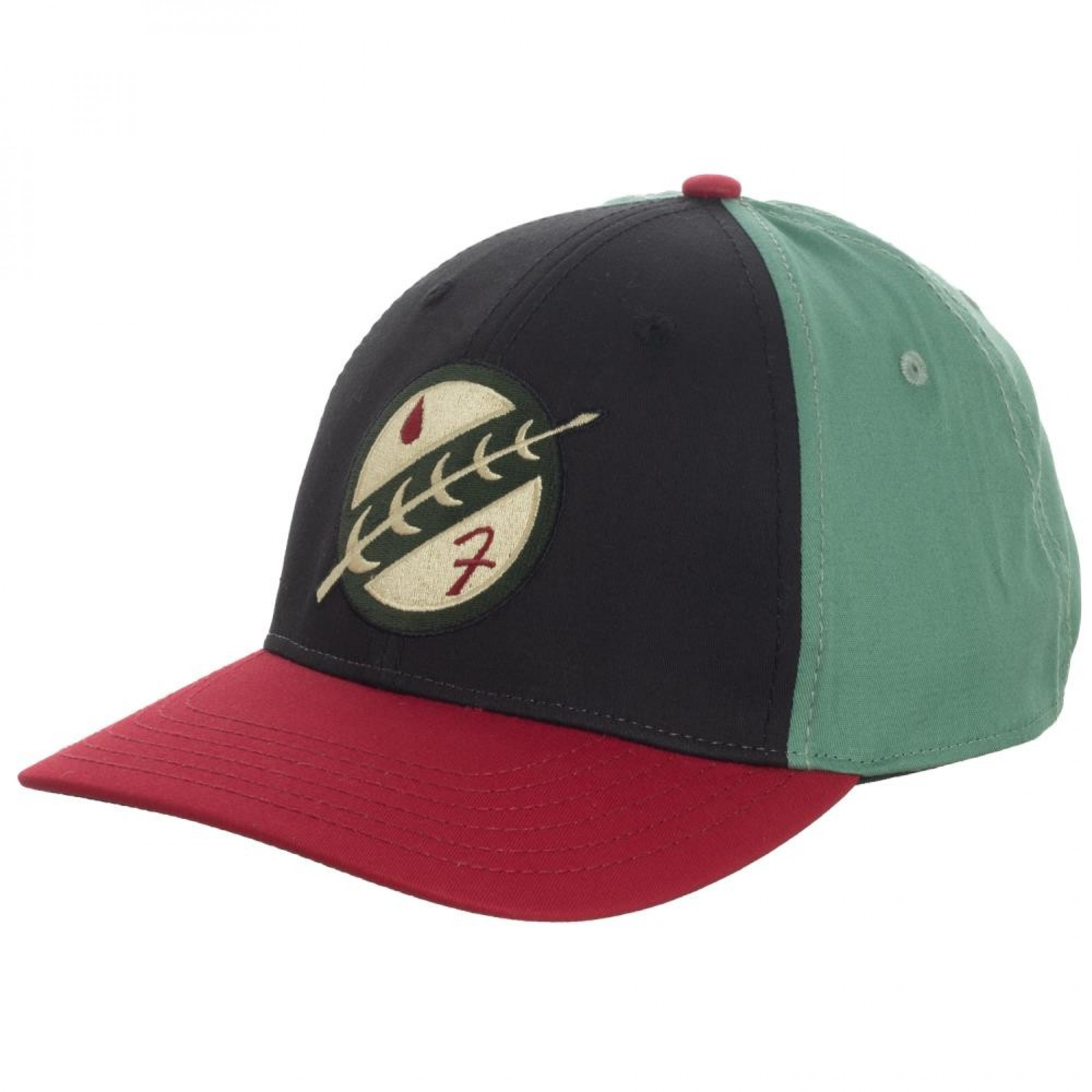 Boba Fett Embroidered Flex Fit Hat, Green