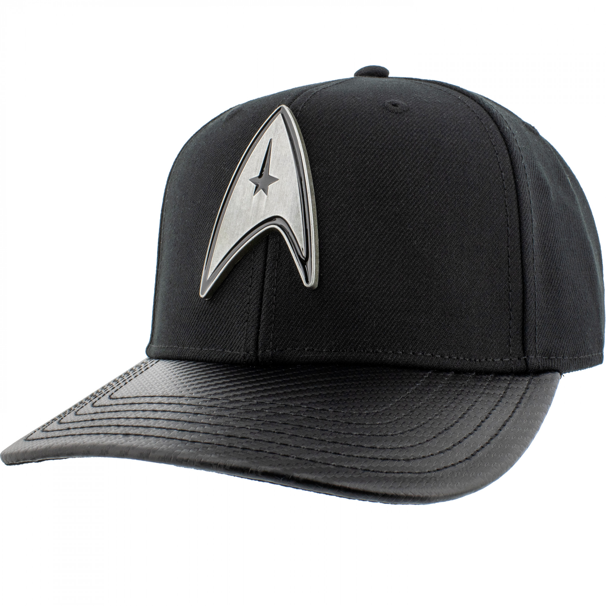 Star Trek Metal Weld Pre-Curved Snapback, Black