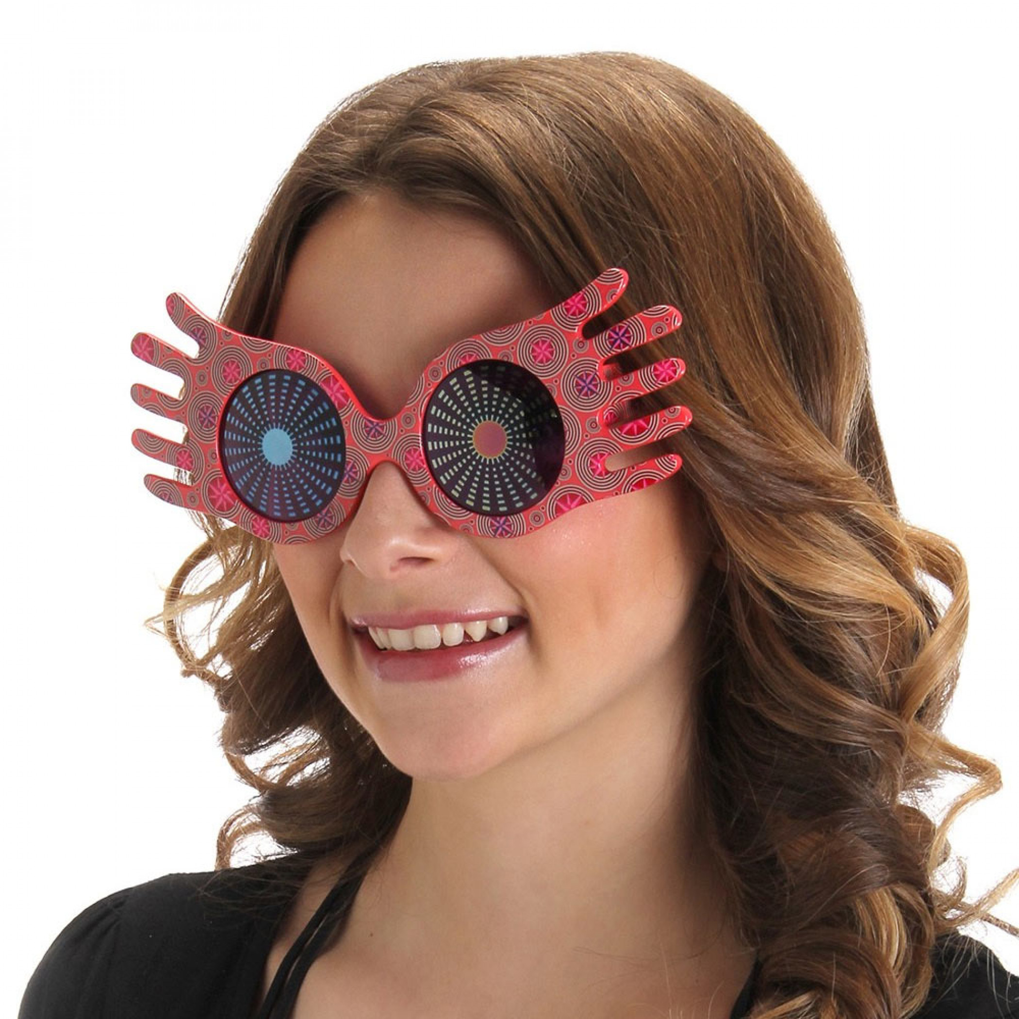 Harry Potter Luna Lovegood Spectre Specs Glasses, Red