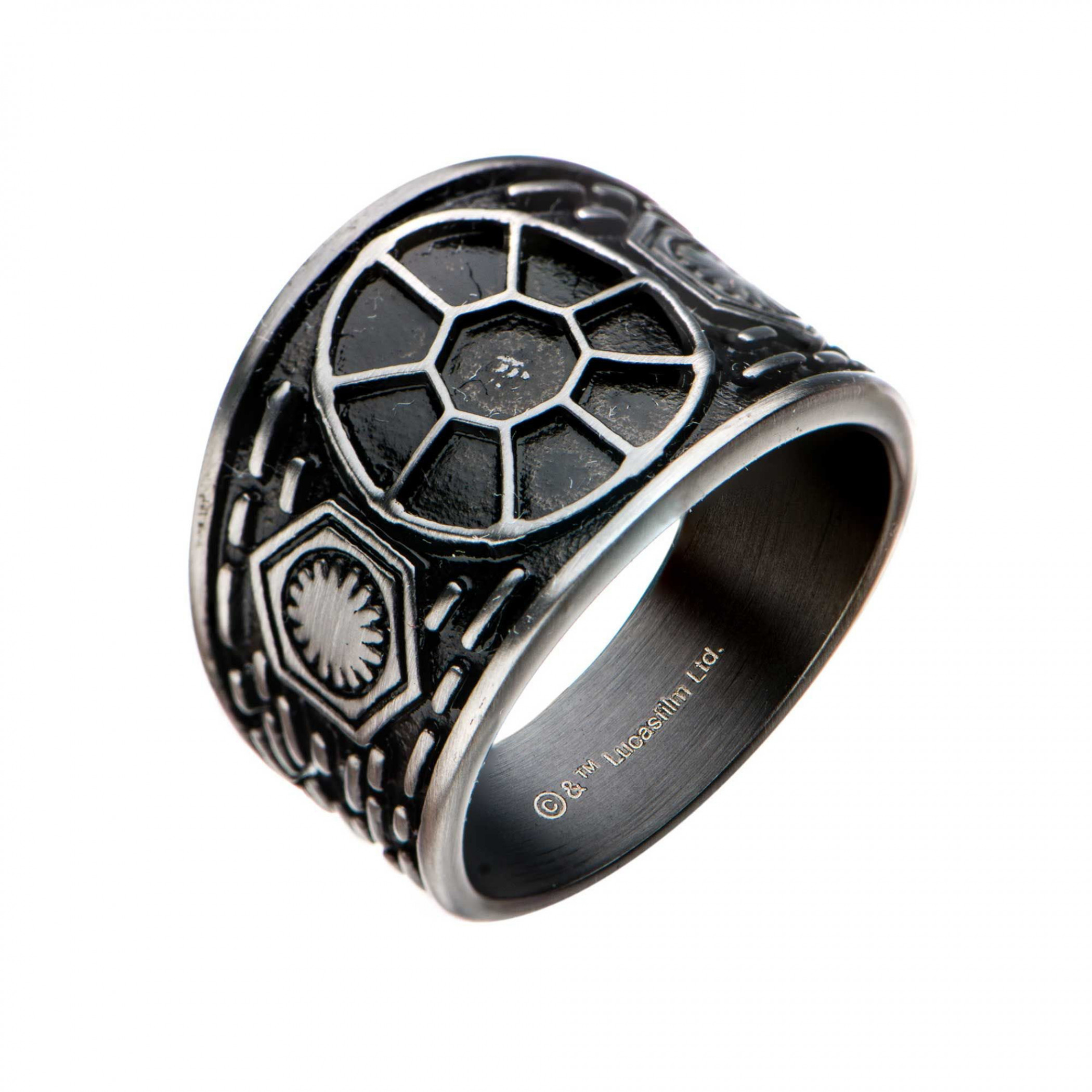 Star Wars Tie Fighter Signet Ring, Black