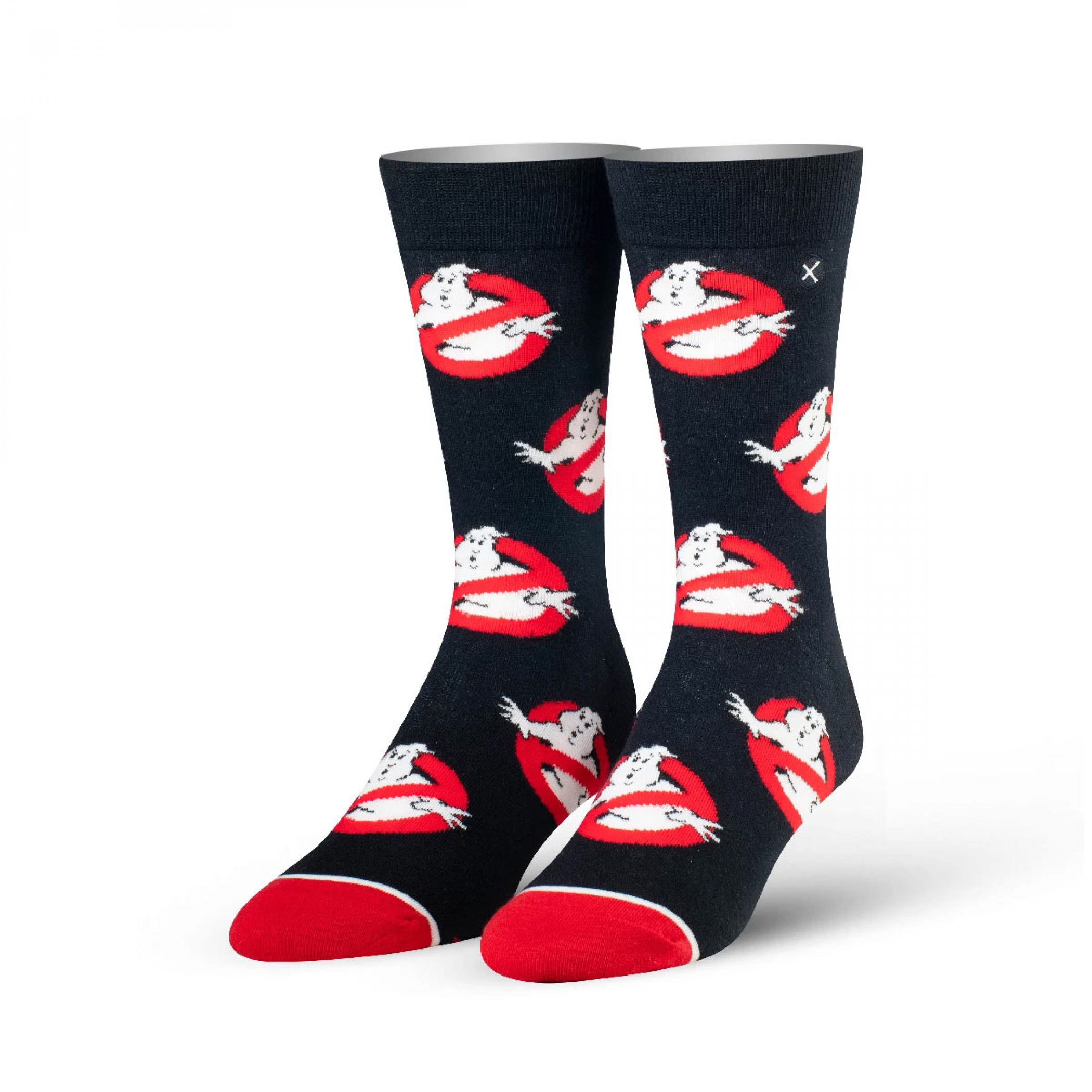 Ghostbusters Black and Red Logo Socks, Black